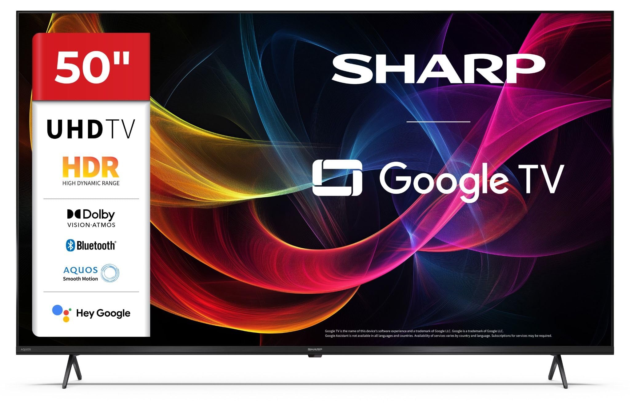 Sharp 50HL4365E - GOOGLE TV 50" UHD Frameless, Nero