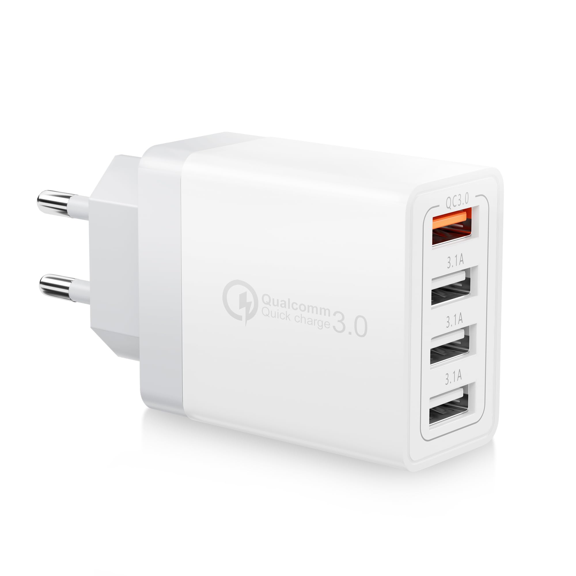 Caricatore USB Multiplo 4 Porte 33W QC 3.0