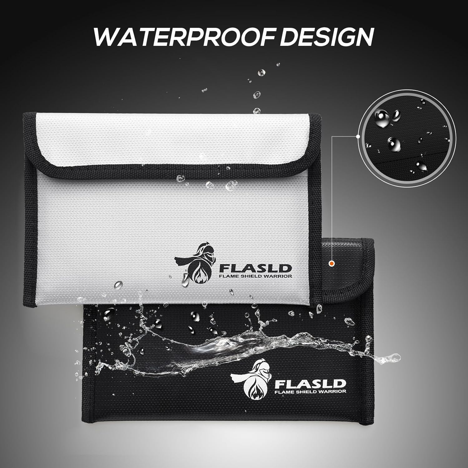FLASLD 2 Pezzi Borsa Portavalori Ignifuga 20x12.7 cm - immagine 6