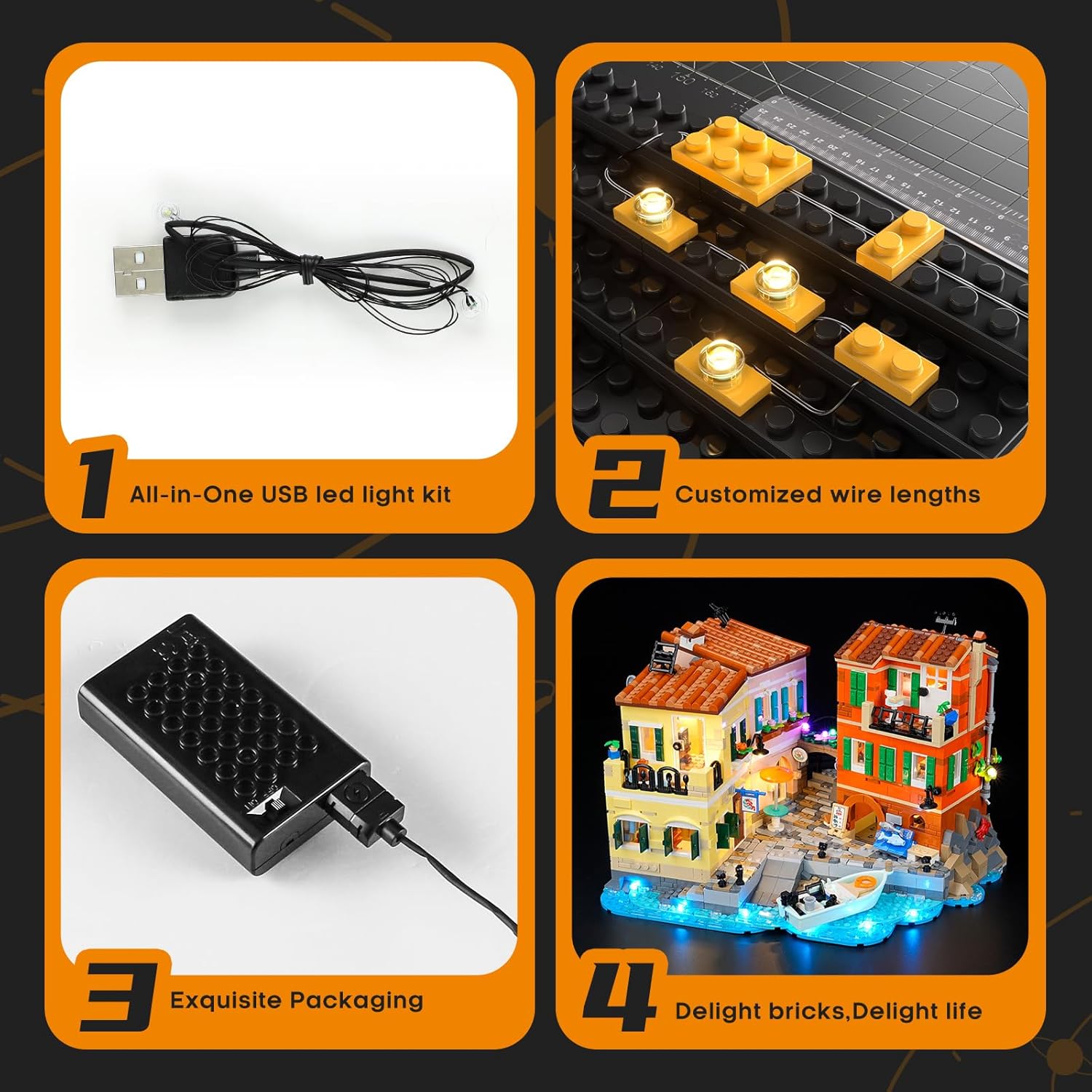 Lightailing Set Luci LED per Lego-21359 Riviera italiana - immagine 4