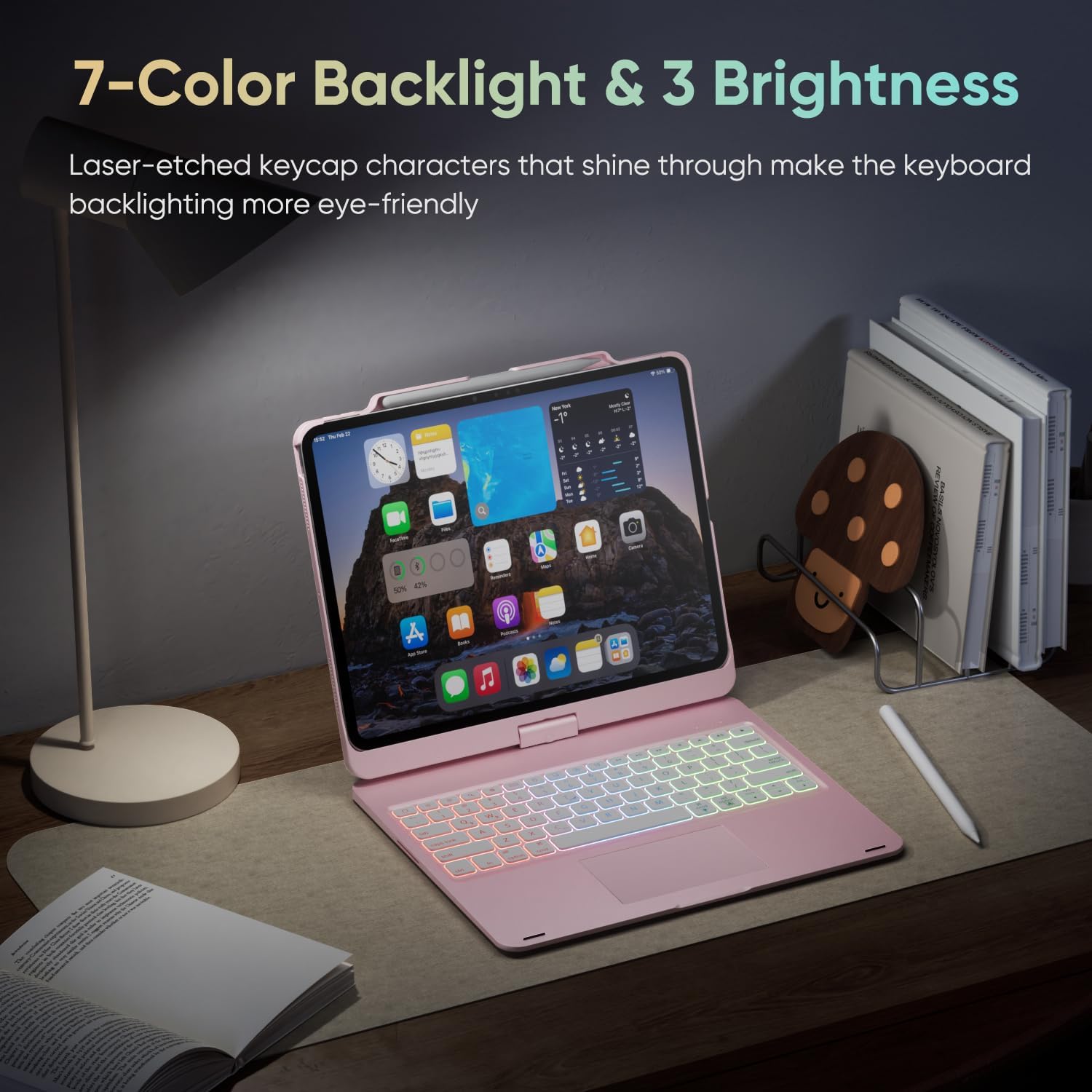 Doqo Custodia Tastiera 360° per iPad Air 13 M3/M2 - immagine 6