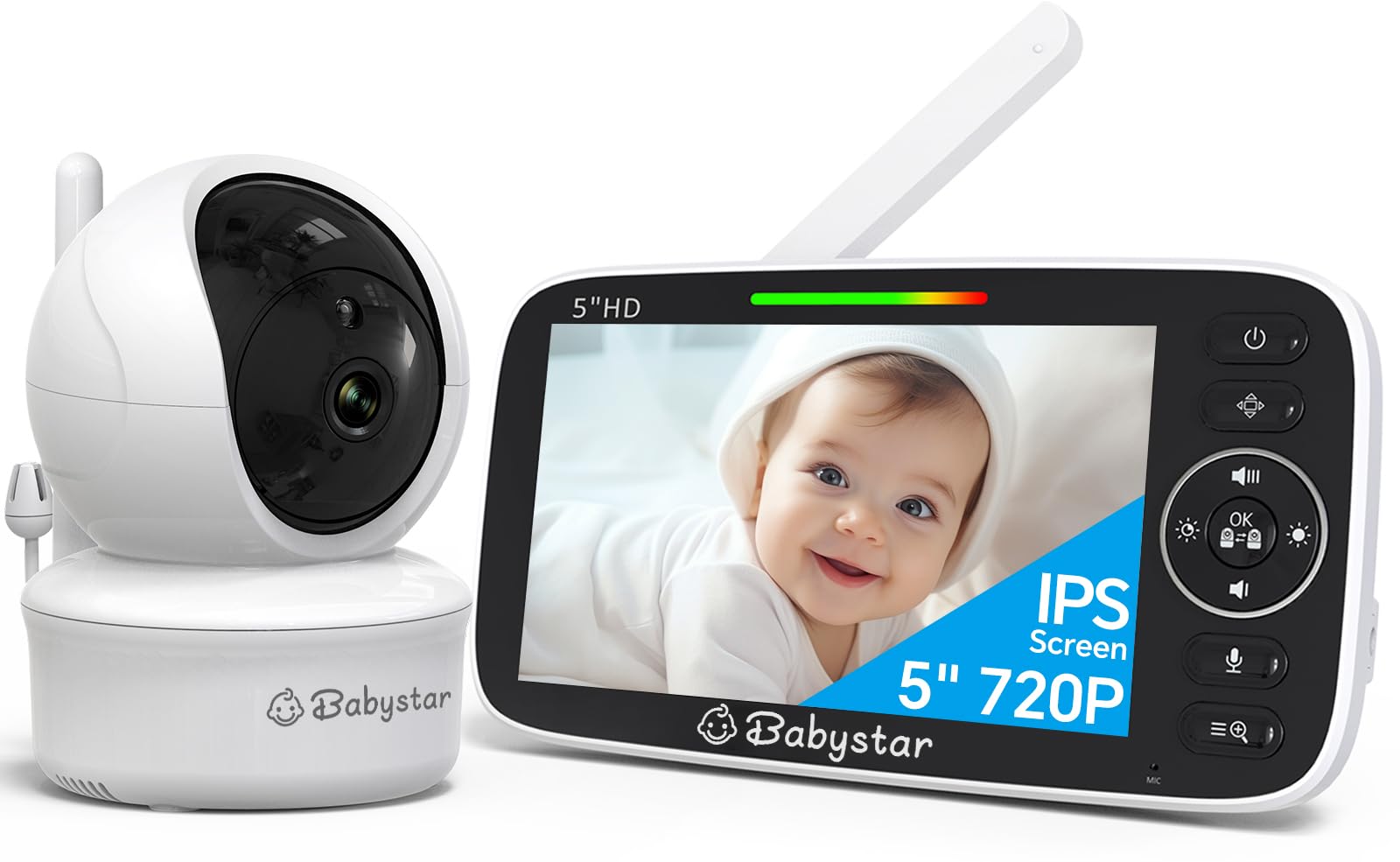 Babystar Babyphone con Fotocamera 5 pollici 720P HD