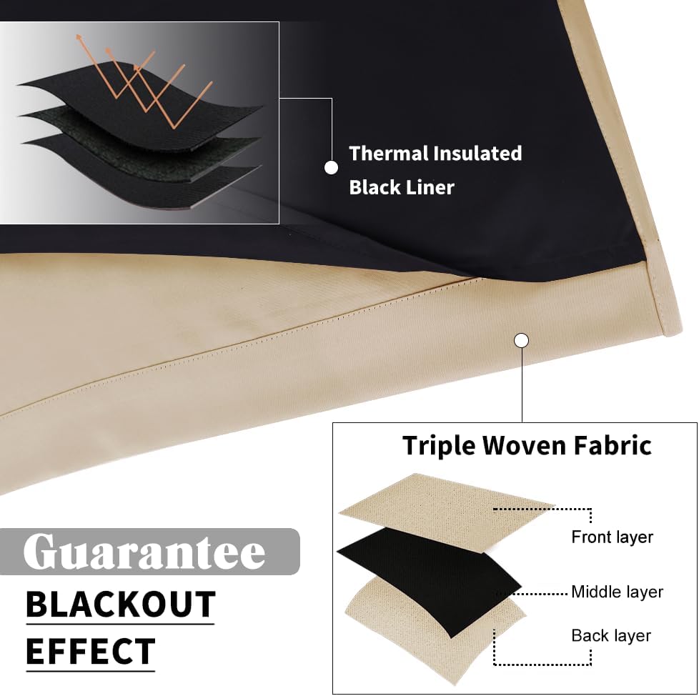 Pony Dance Tende Oscuranti 100% Giallo Beige 140x240cm (2pz) - immagine 5