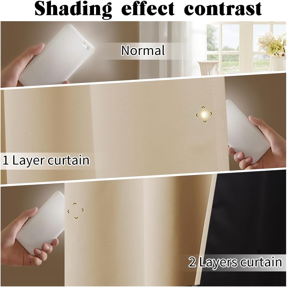 Pony Dance Tende Oscuranti 100% Giallo Beige 140x240cm (2pz) - immagine 7