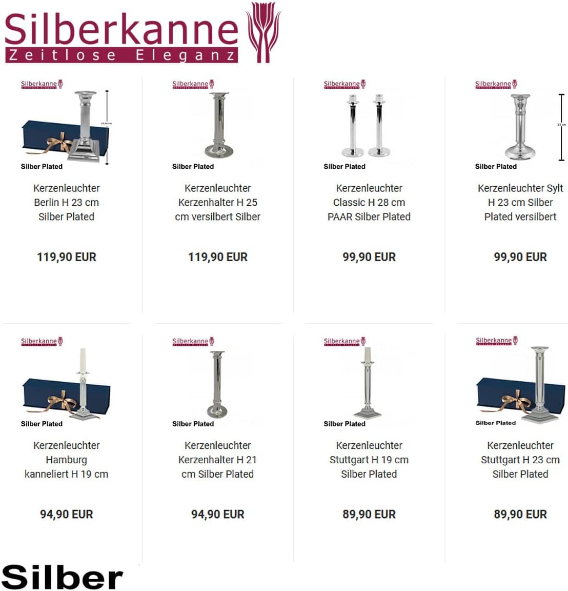 Silberkanne SILVER JUG Calcolatrice da Tavolo Classica - immagine 7