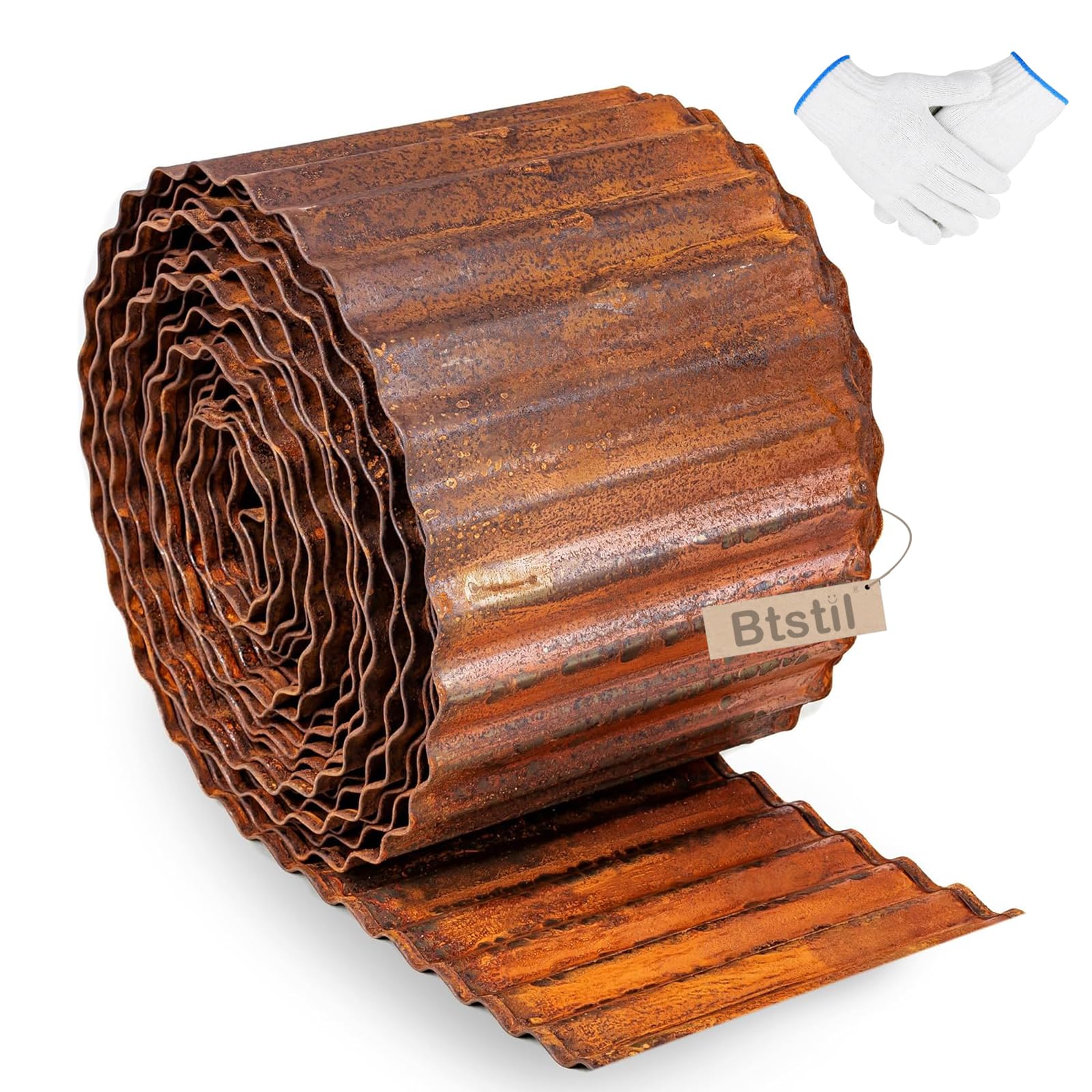 Bordo per Prato in Acciaio Corten 12m x 15cm