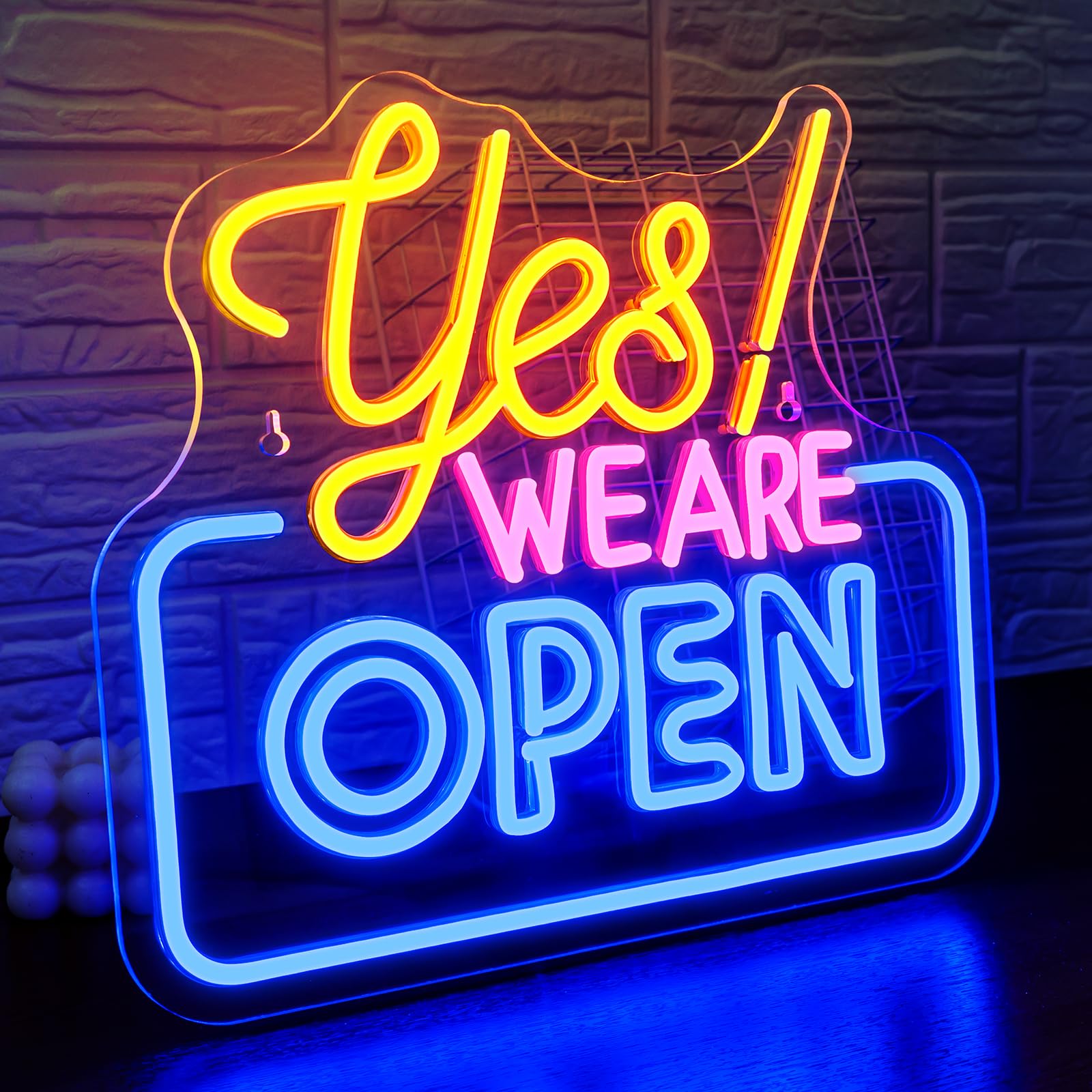 LED Open - Insegna Neon "SÌ! SIAMO APERTI"