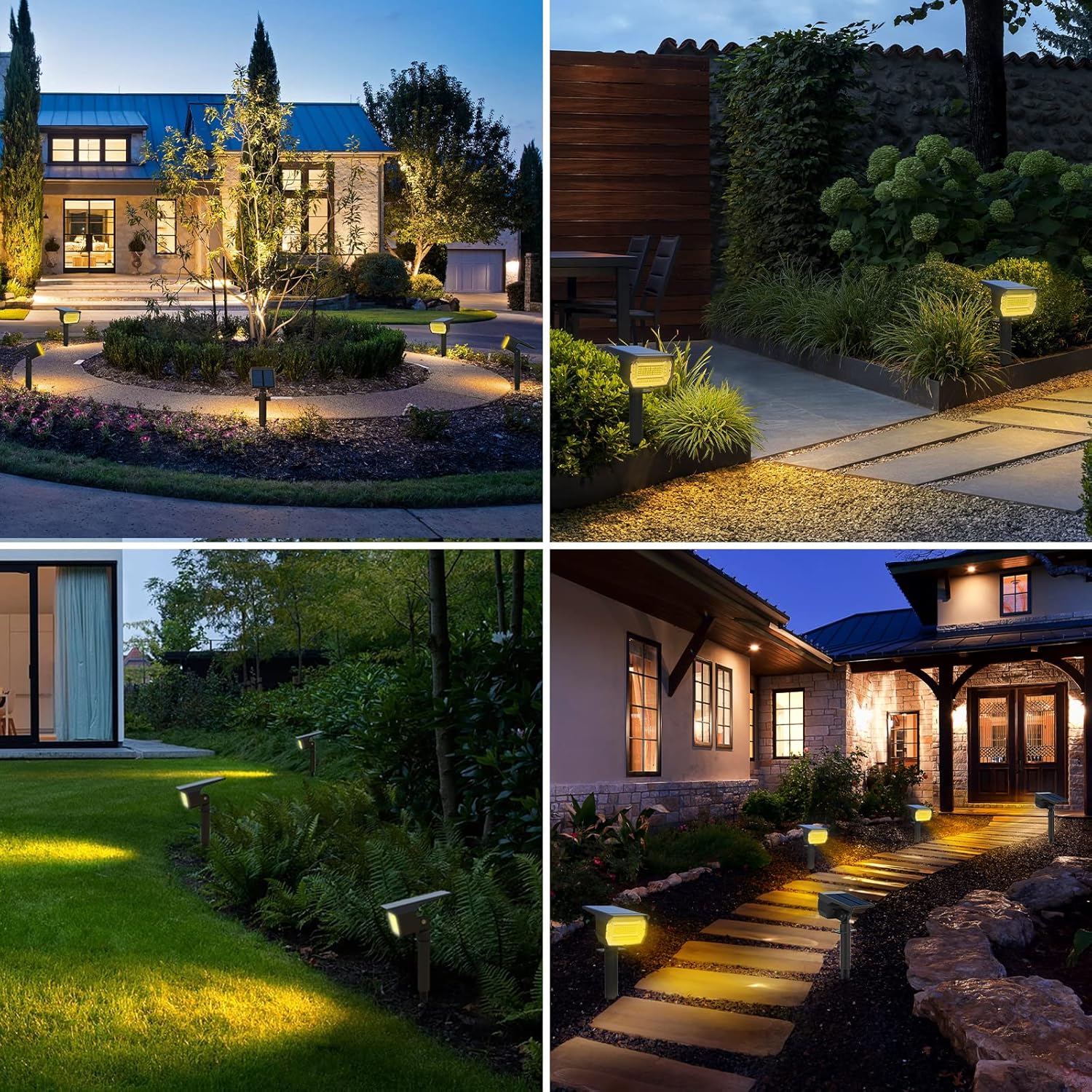 Lotmos 7Pcs Faretti Solari da Esterno 72 LED - immagine 7