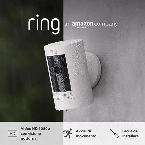 Ring Stick Up Cam - Videocamera Esterna a Batteria