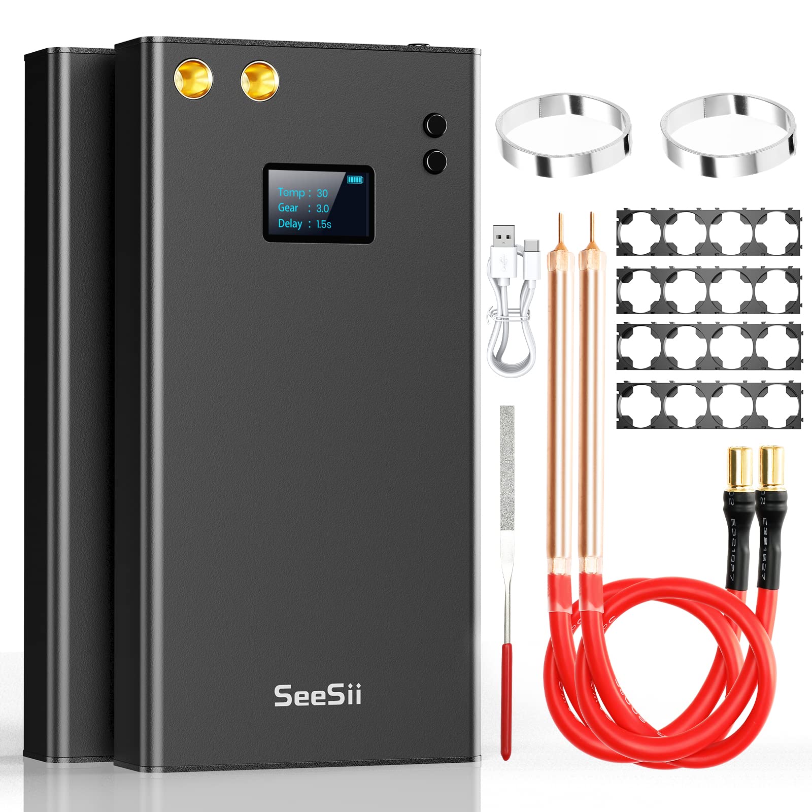 Seesii Saldatore a Punti Portatile 11000mAh