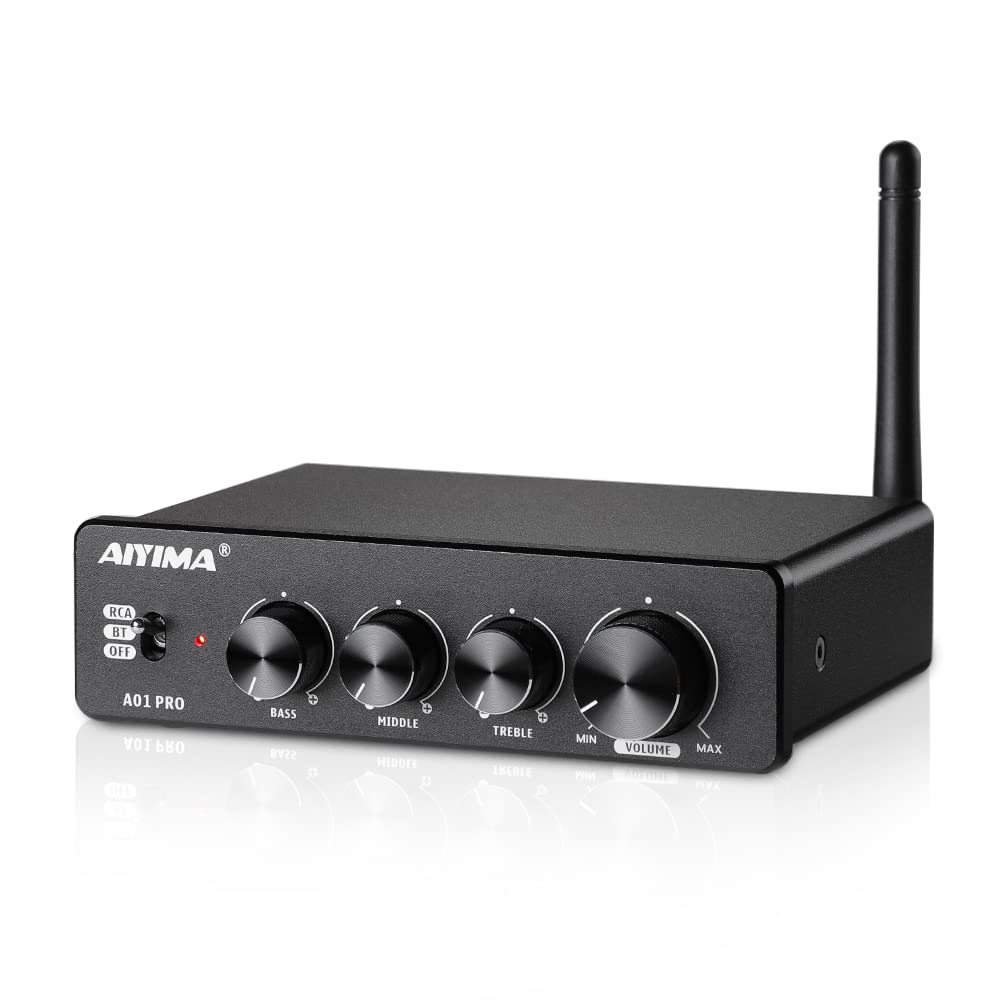 AIYIMA A01PRO Bluetooth 5.1 Stereo Audio 2.0/2.1 CH Amplificatore