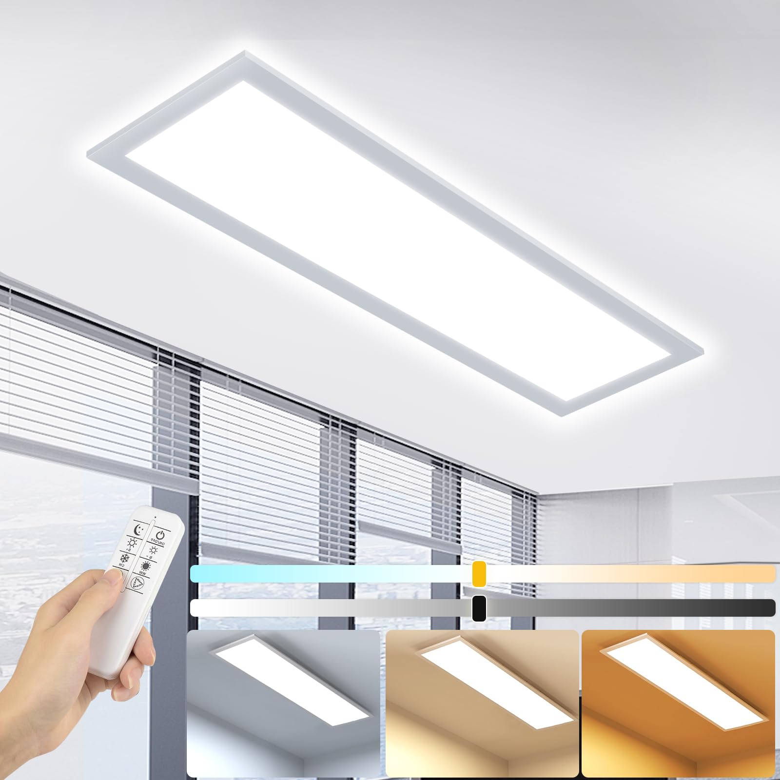 Otren Plafoniera LED Soffitto Dimmerabile 58x20cm