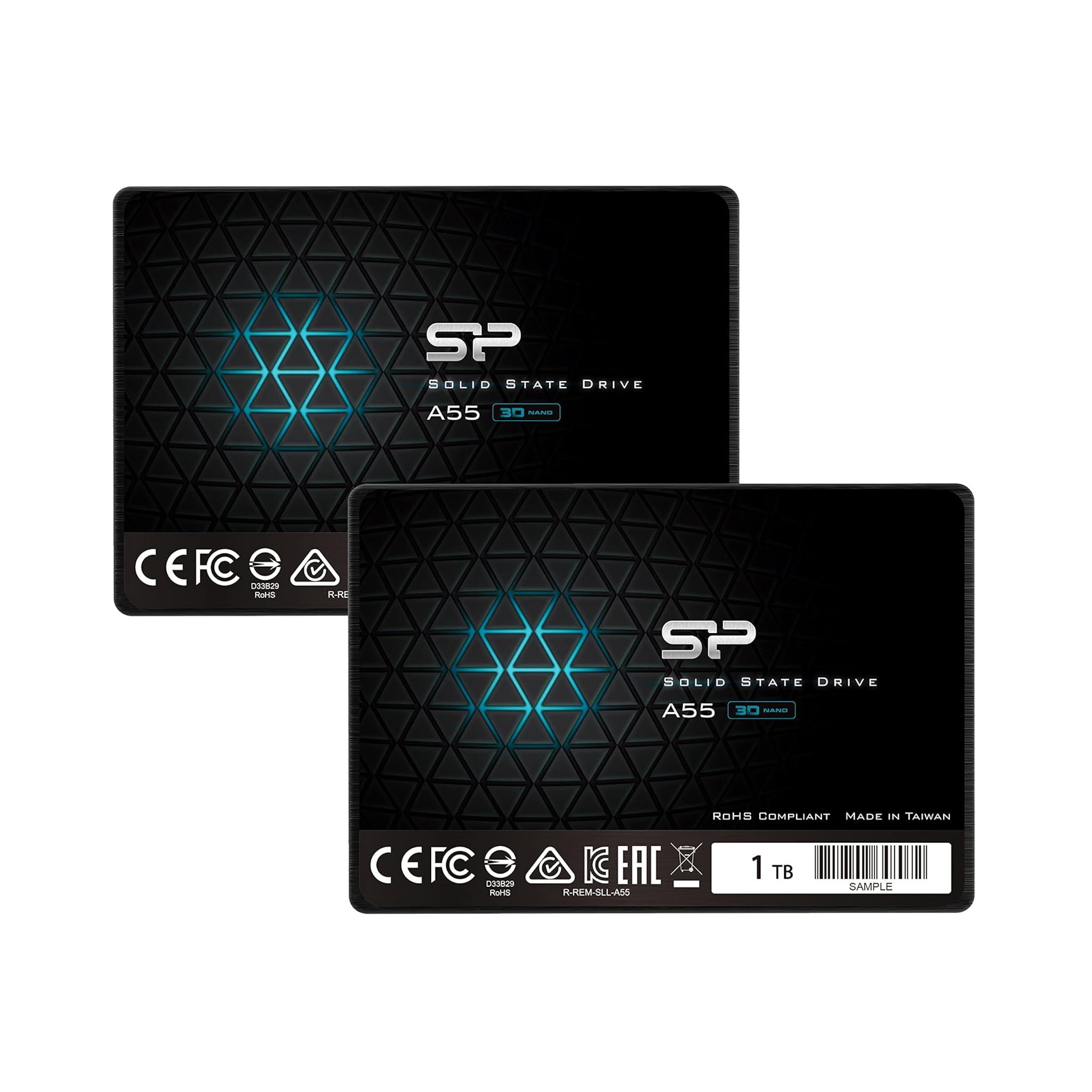 Silicon Power SSD 1TB 3D NAND A55 SLC Cache (2-Pack)