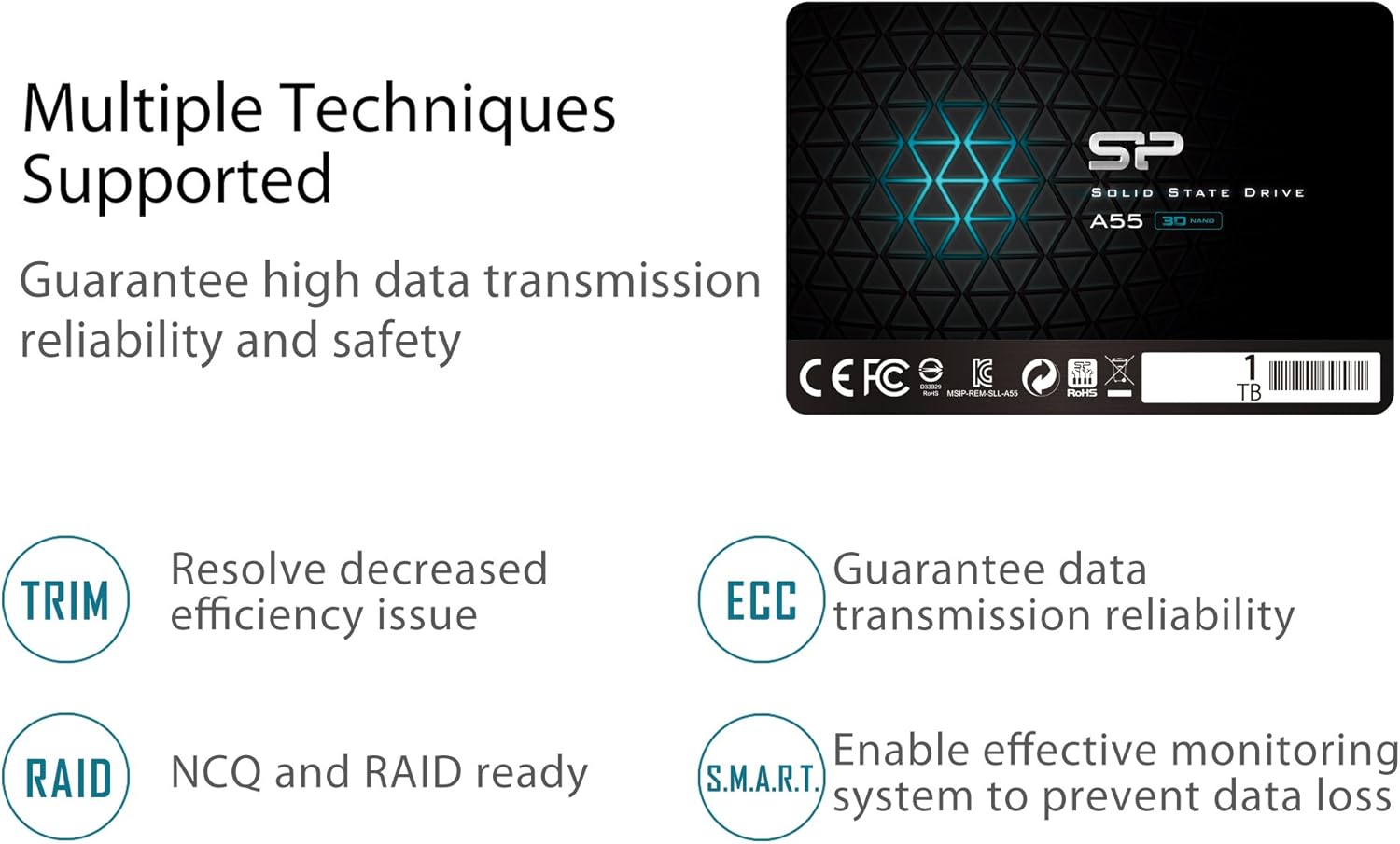 Silicon Power SSD 1TB 3D NAND A55 SLC Cache (2-Pack) - immagine 6