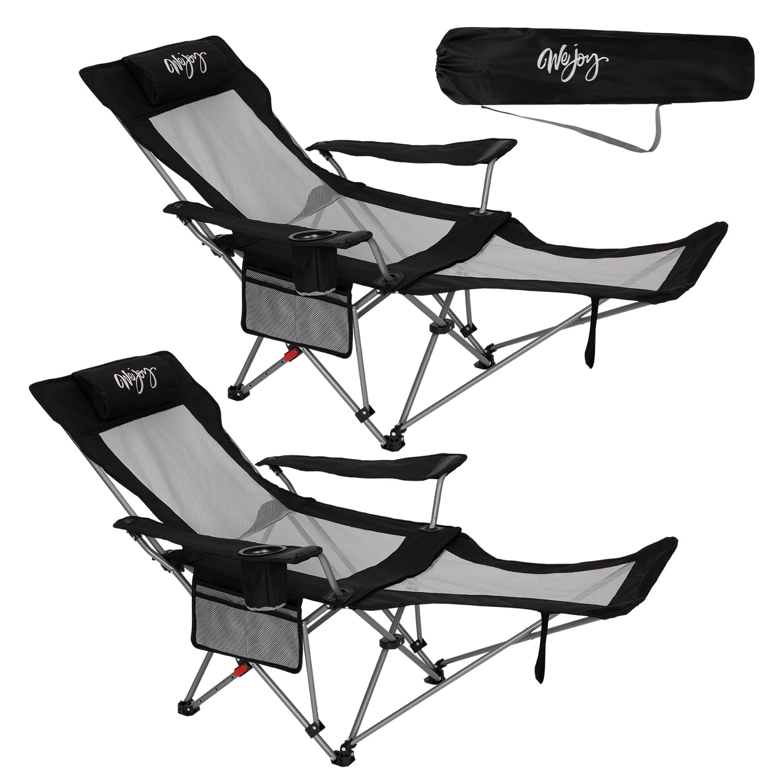 #wejoy Sedia da Campeggio Pieghevole 2 in 1, 180kg