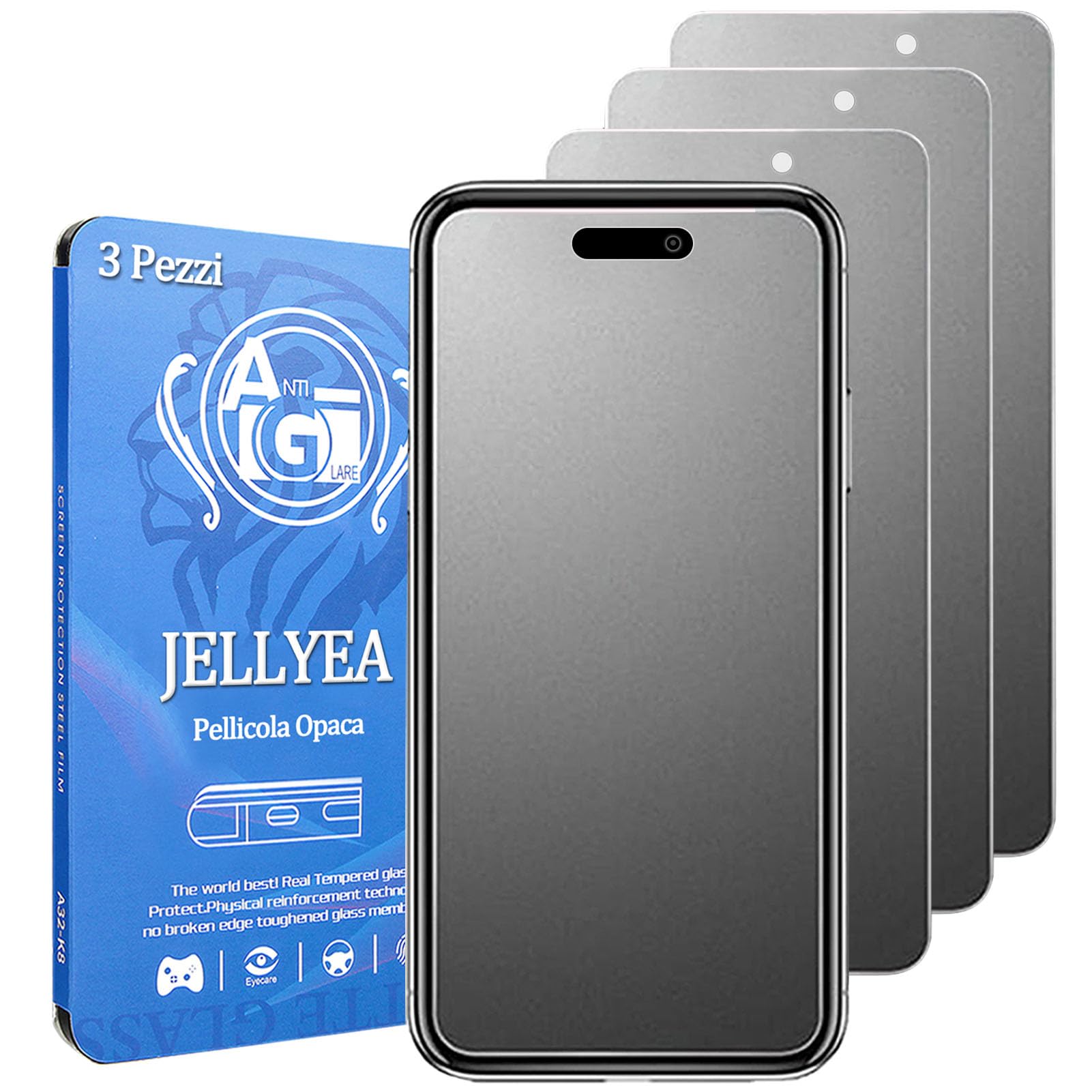 Pellicola Opaca per iPhone 15 / 15 Pro (3 Pezzi)