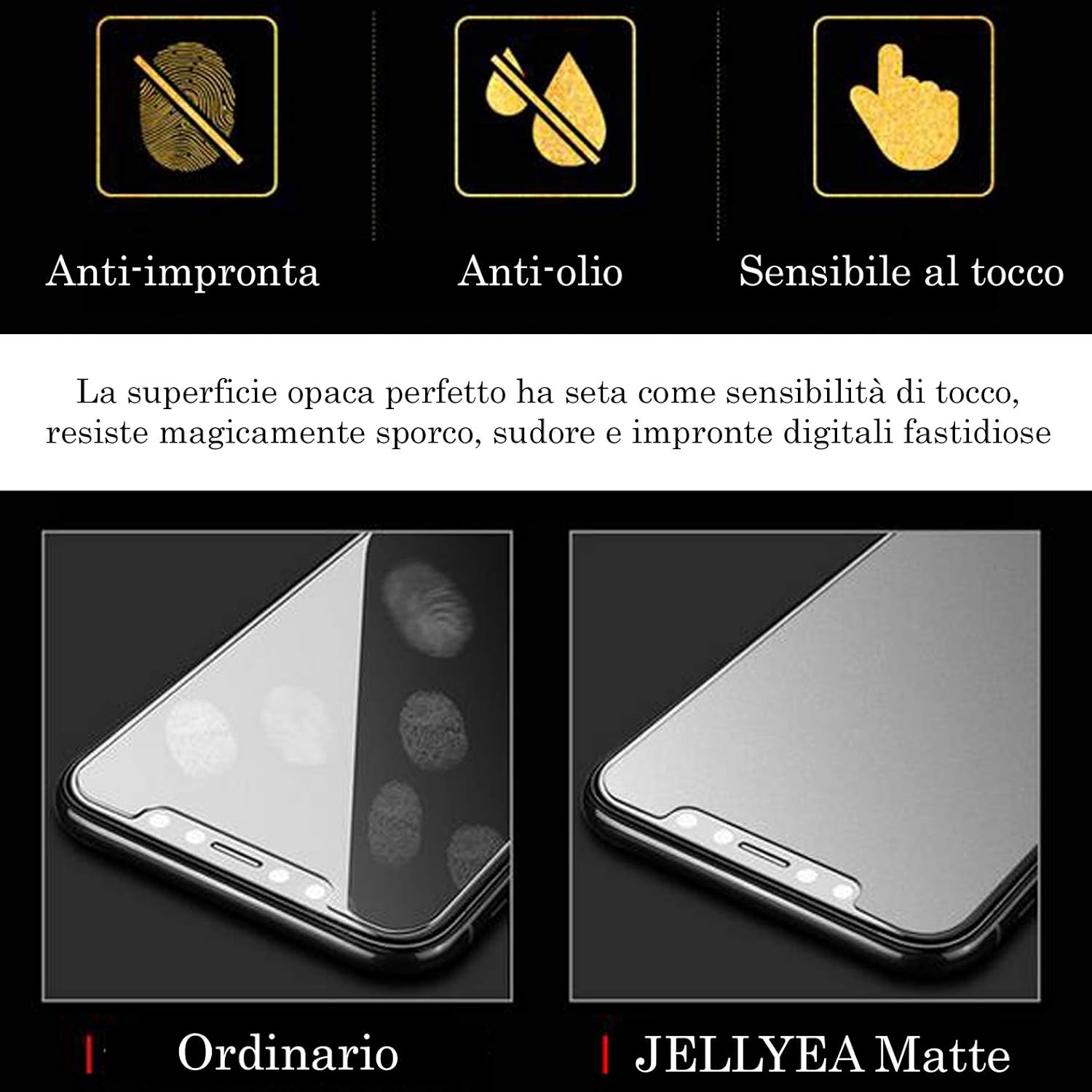 Pellicola Opaca per iPhone 15 / 15 Pro (3 Pezzi) - immagine 2