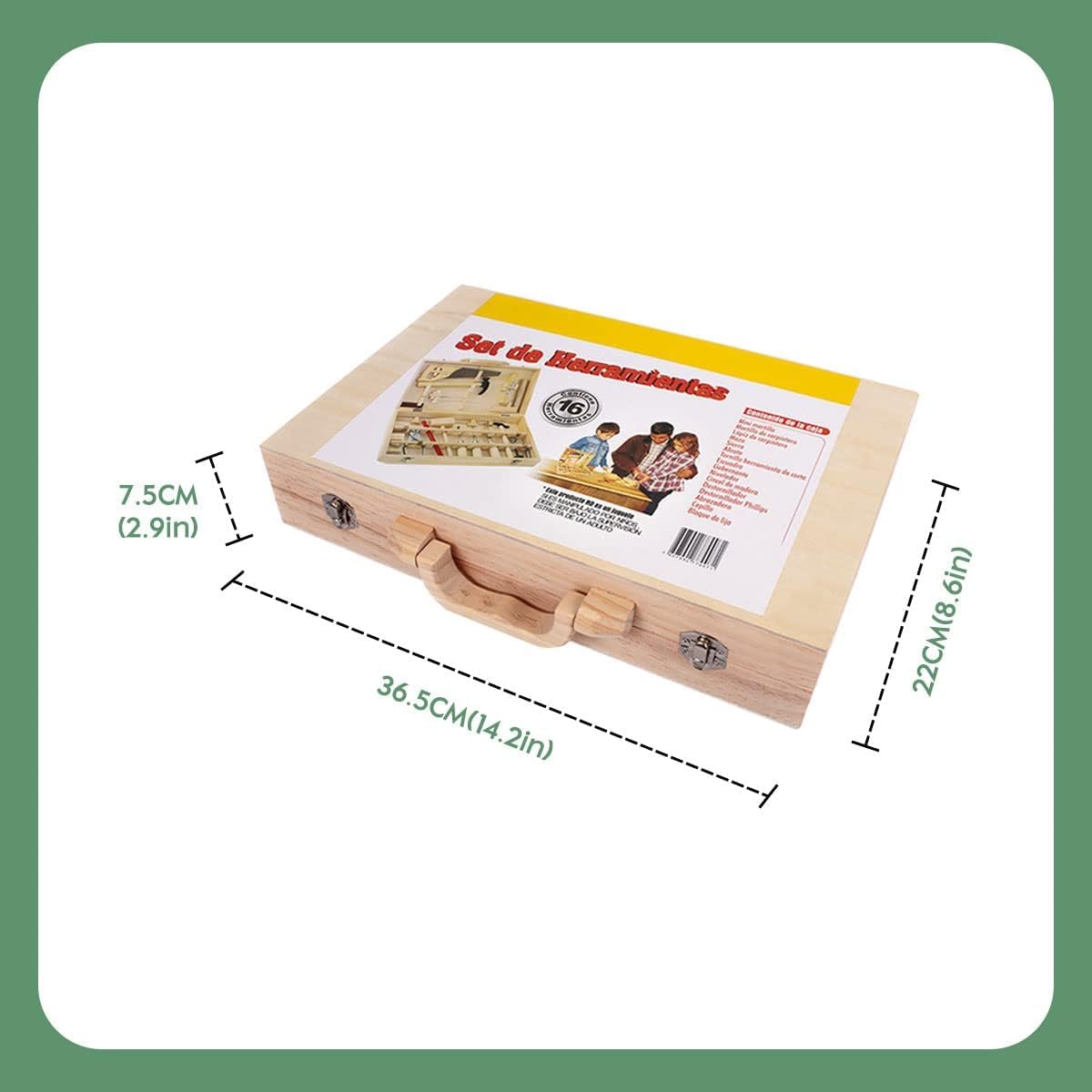 Cassetta Attrezzi Giocattolo in Legno per Bambini - immagine 5