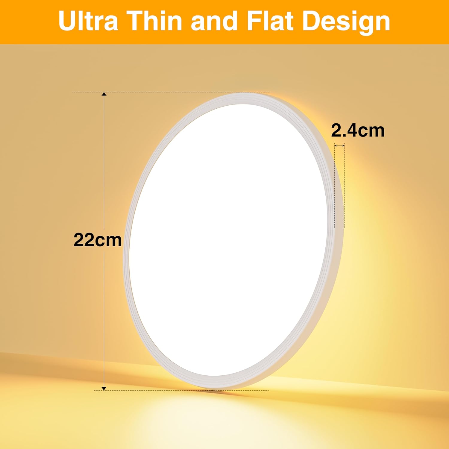 Ouila Plafoniera LED Soffitto 18W Ø22CM - immagine 3