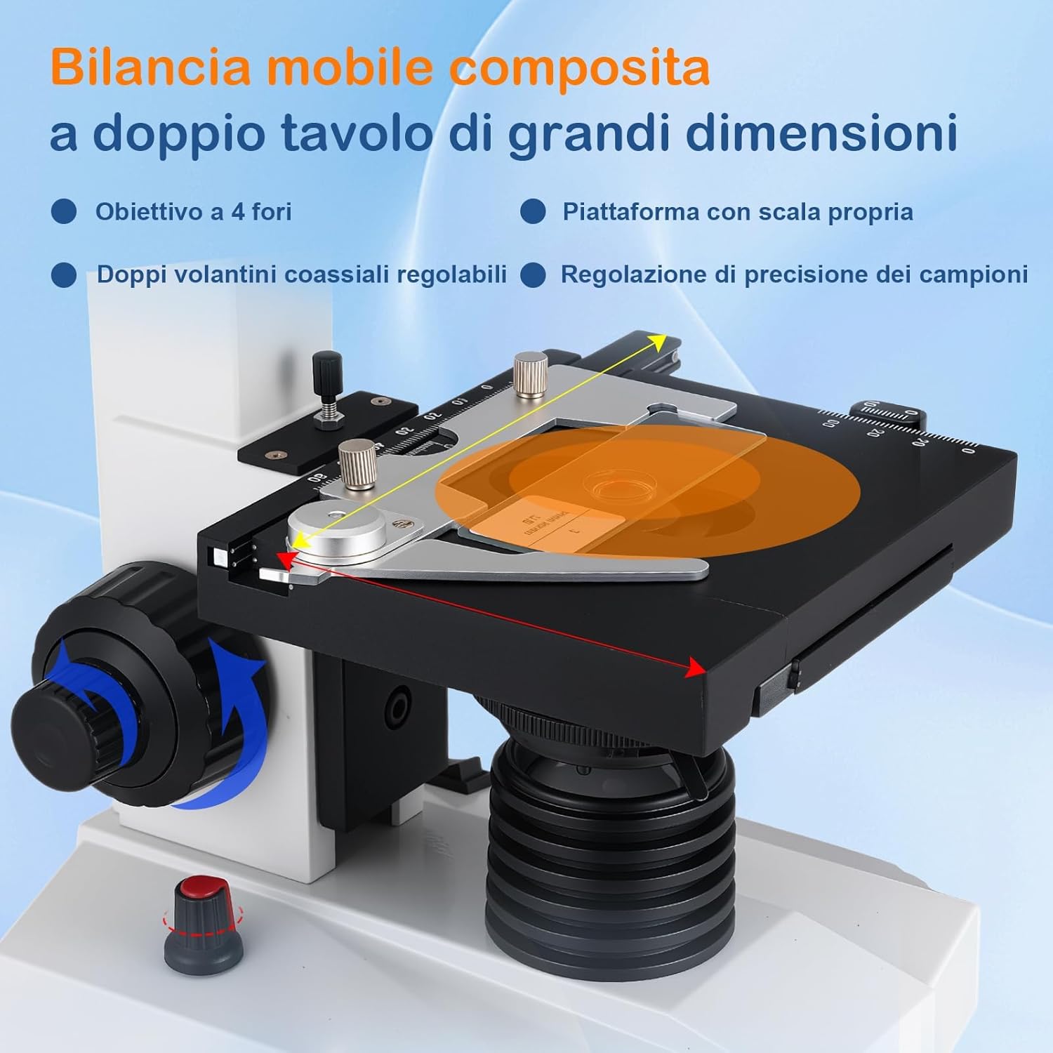 Microscopio Ottico Trinoculare 40x-5000x Professionale - immagine 5