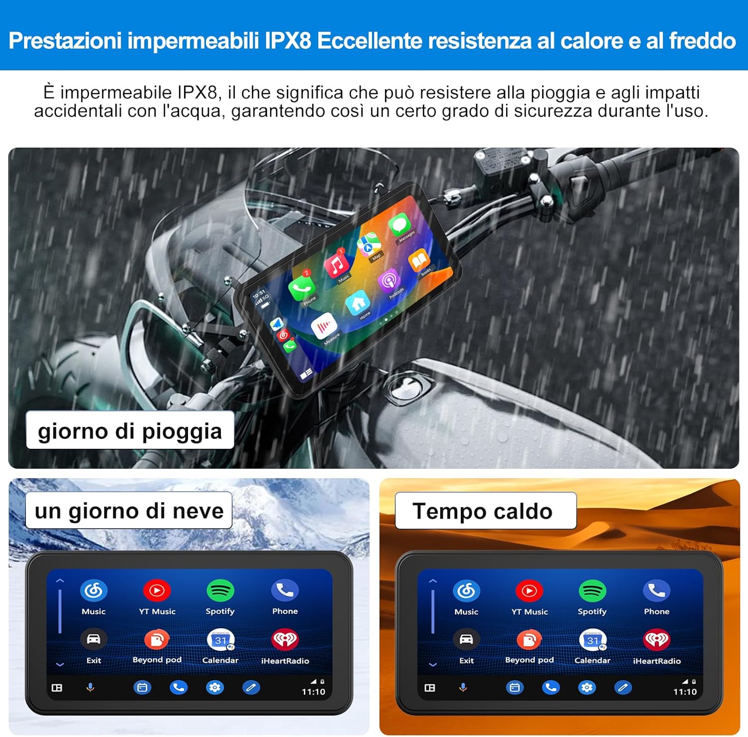 Awesafe CarPlay Moto 6,25 pollici Wireless - immagine 4