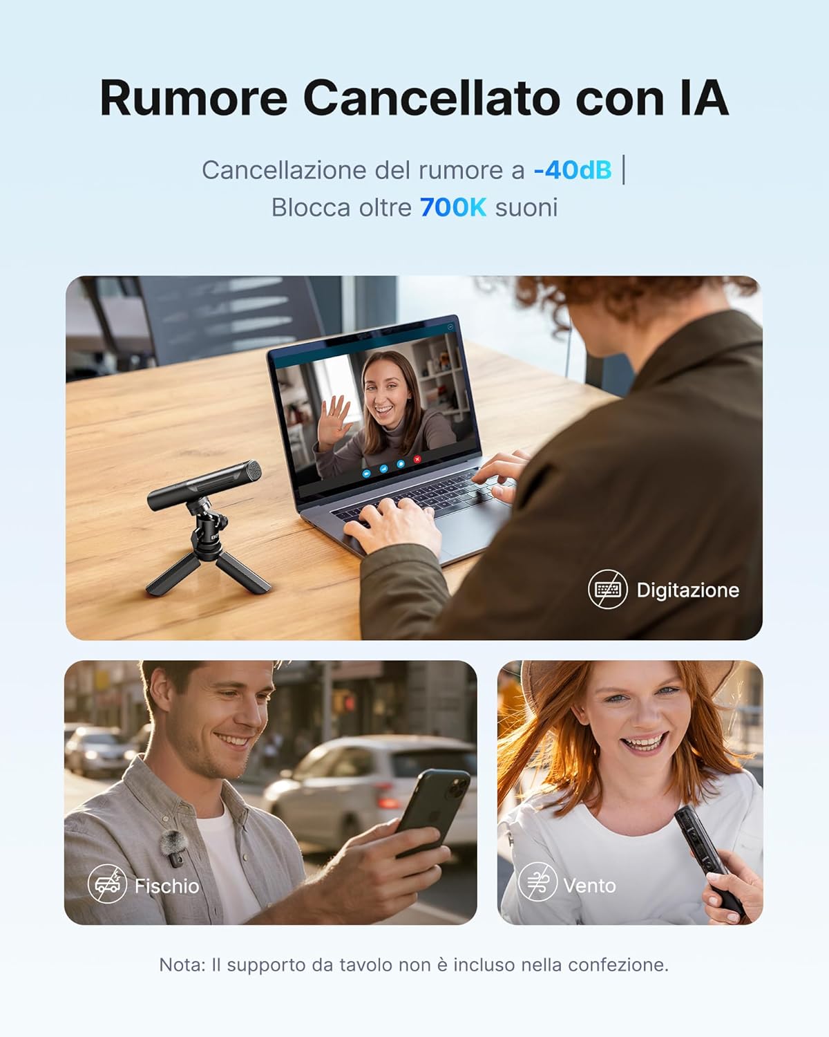 Boya Magic Microfono Wireless USB-C per iPhone/Android - immagine 5