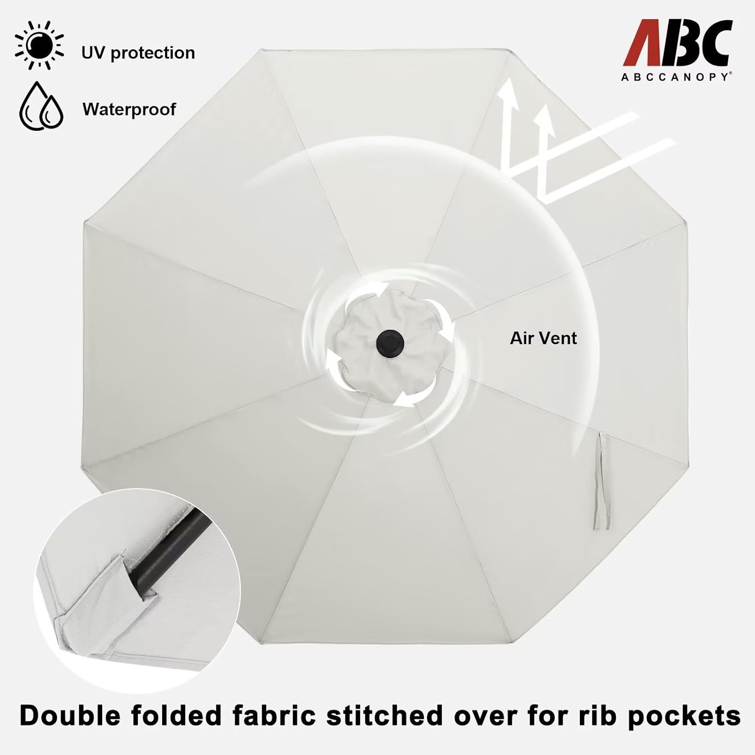 Abccanopy Ombrellone da Esterno Idrorepellente 270cm - immagine 4
