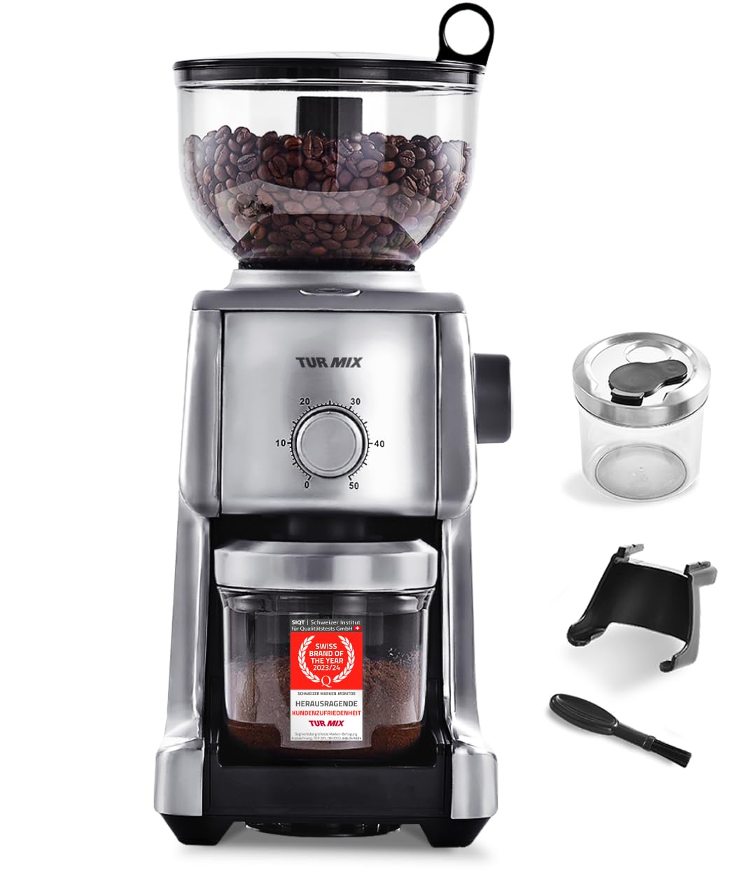 Turmix TX 190 - Macina Caffè Elettrico 130W Cromato