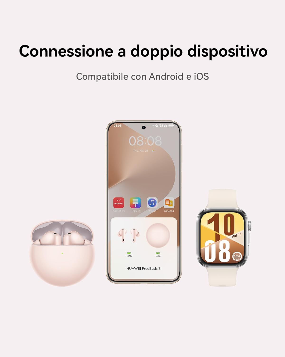 Huawei Freebuds 7i - Auricolari Bluetooth ANC 4.0 - immagine 7