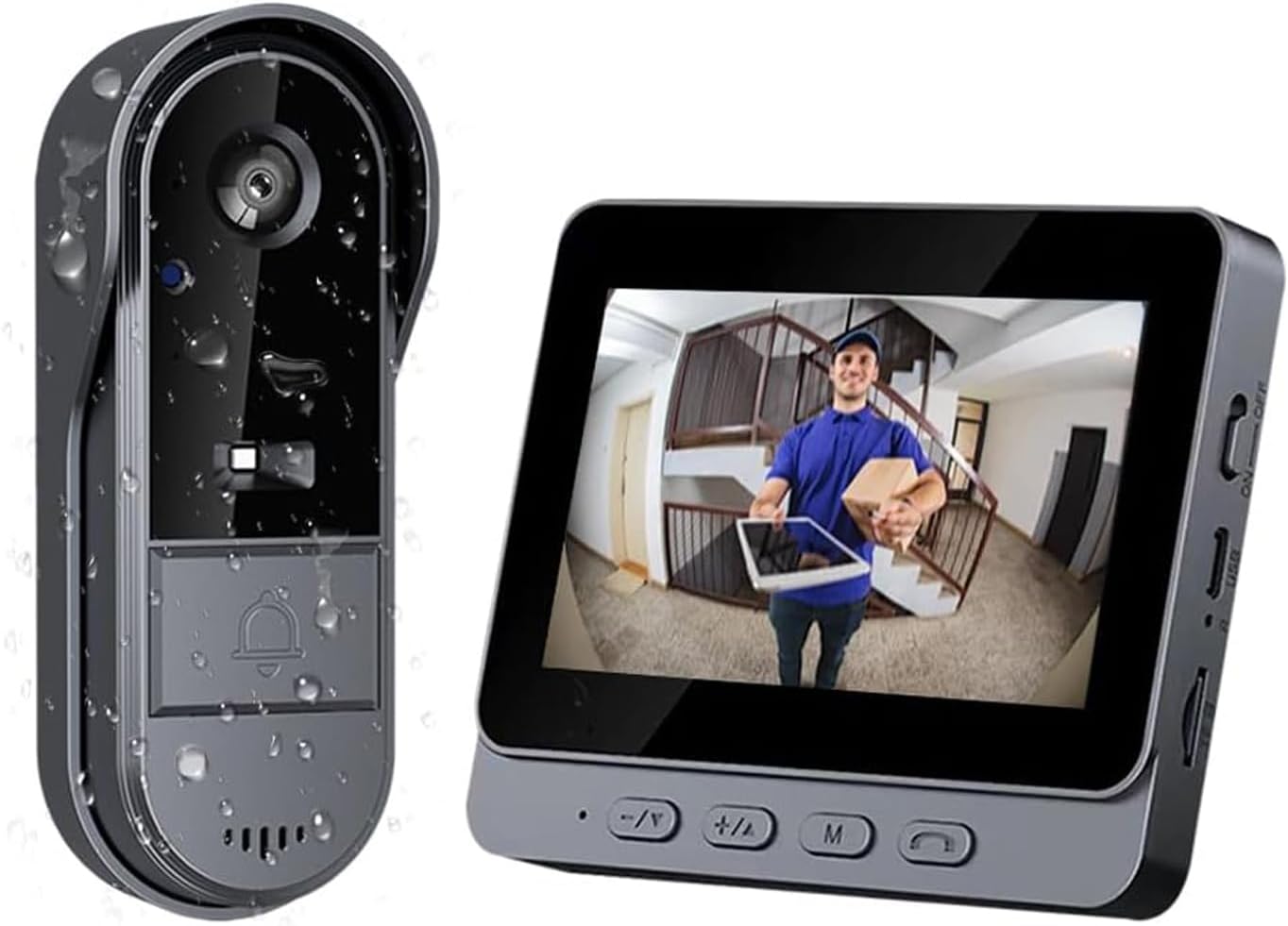 Citofoni Wireless con Videocamera e Schermo 4,3 pollici - immagine 1