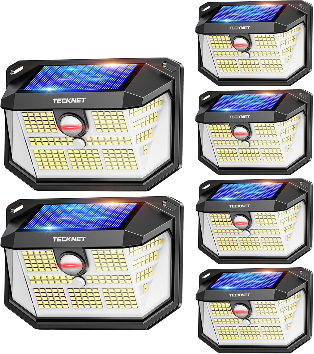 Tecknet Luci Solari Esterno 231 LED 300° - 6 Pezzi - immagine 1