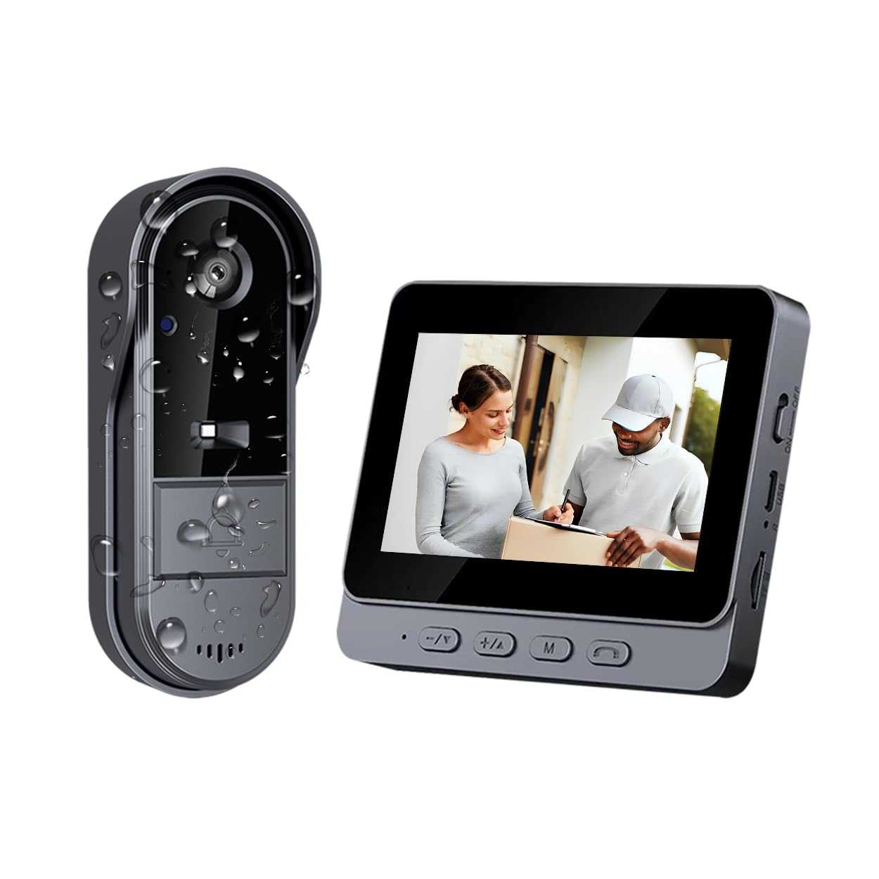 Tkmars Videocitofono Senza Fili Esterno IP67 1080P