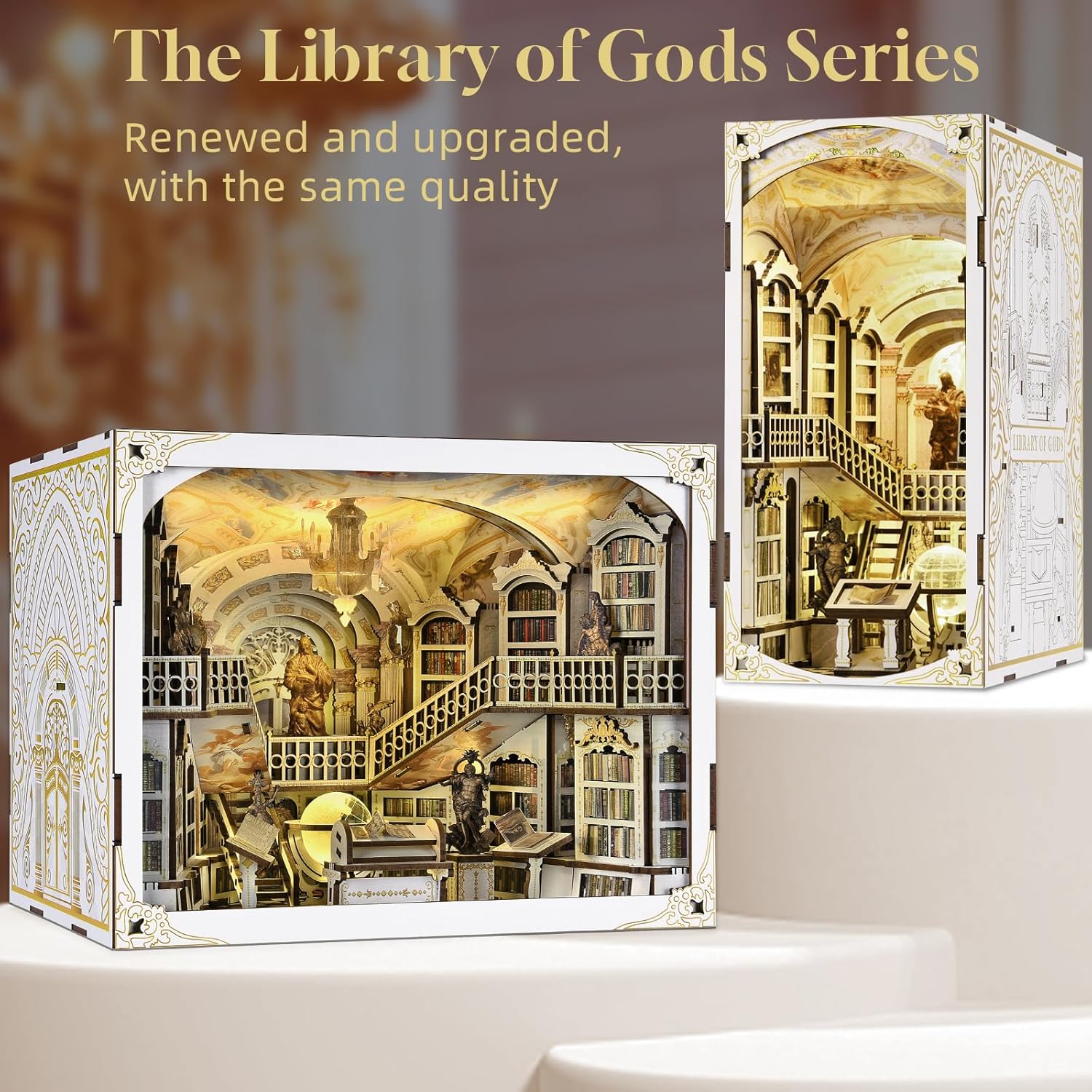 Minicity Book Nook Kit Fai da Te - Library of Gods Max - immagine 4
