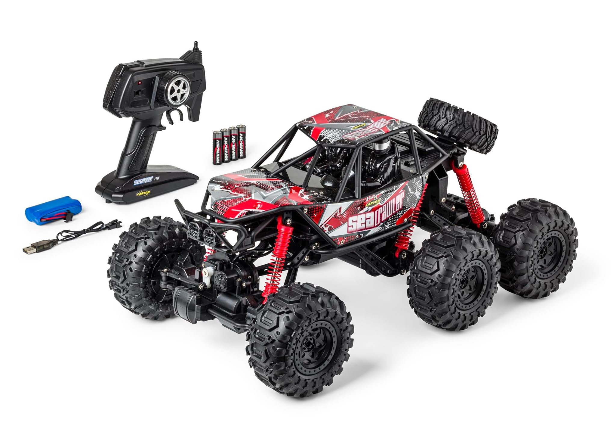 CARSON 500404287 1:10 Sea Crawler 6x6 RTR Rosso