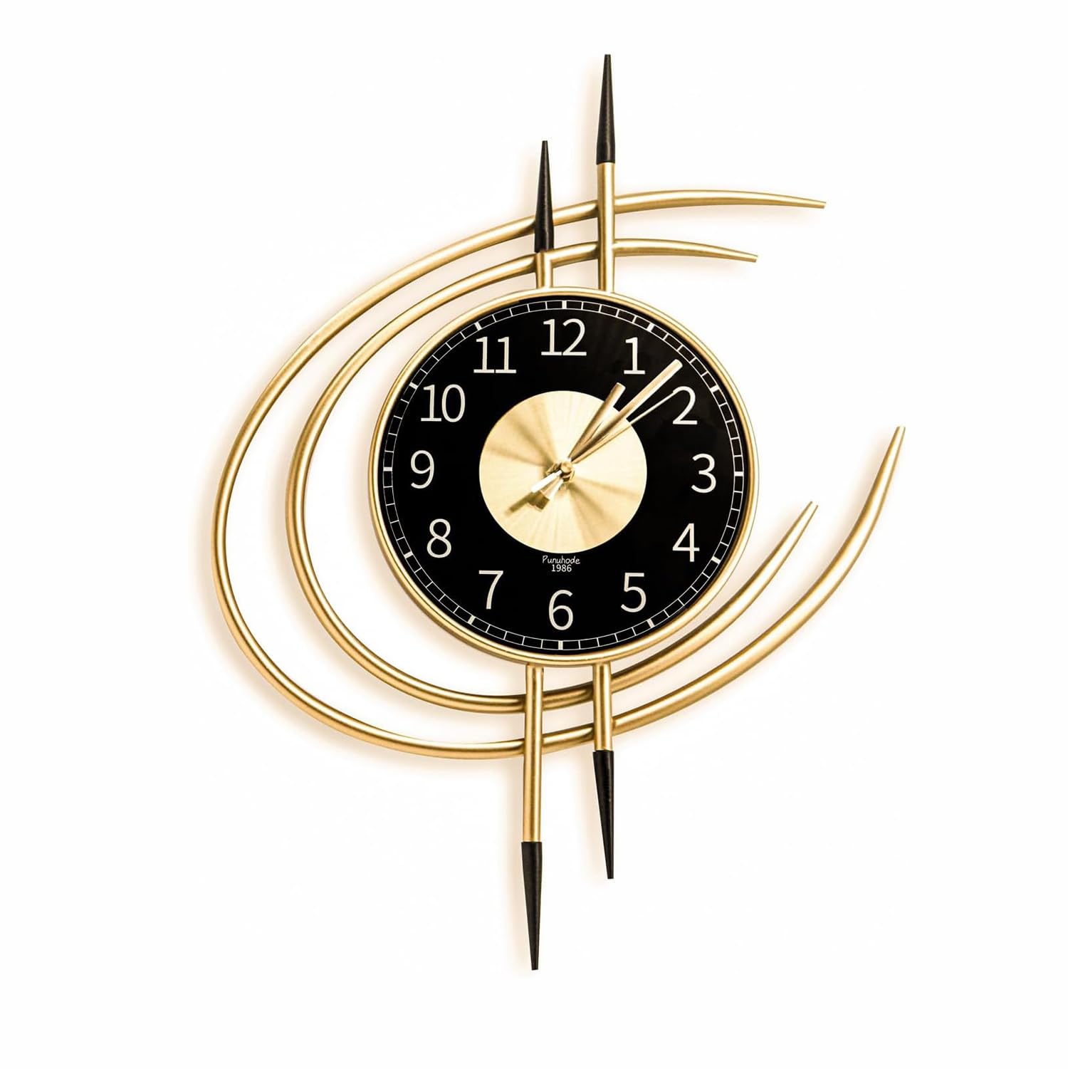 Lanmou Orologio da Parete Grande Moderno 54CM Oro