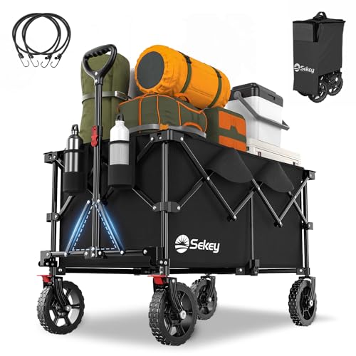 Sekey XXL Plus Carrello Pieghevole 200L 150KG, Nero