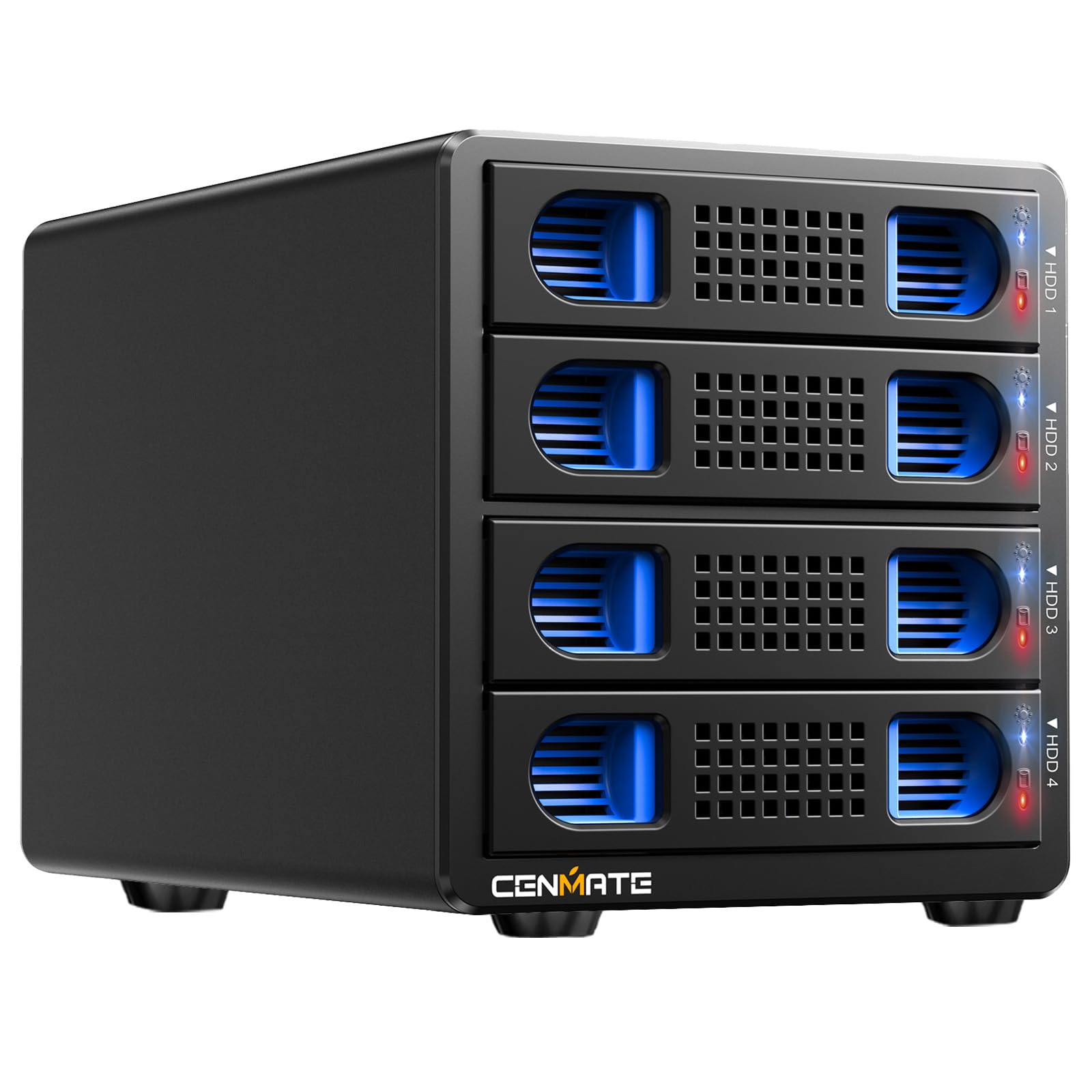 Case Hard Disk 4 Baie con Ventola per HDD/SSD SATA