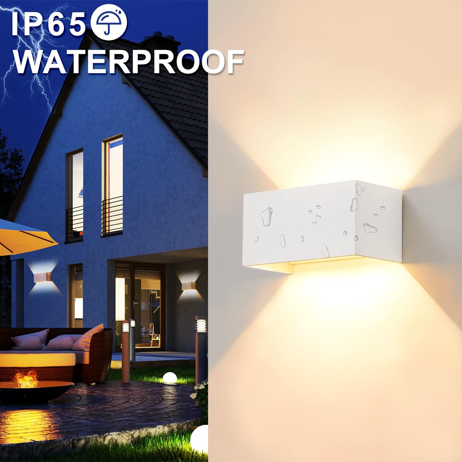 Applique LED da Parete Esterno/Interno Moderna IP65 - immagine 3