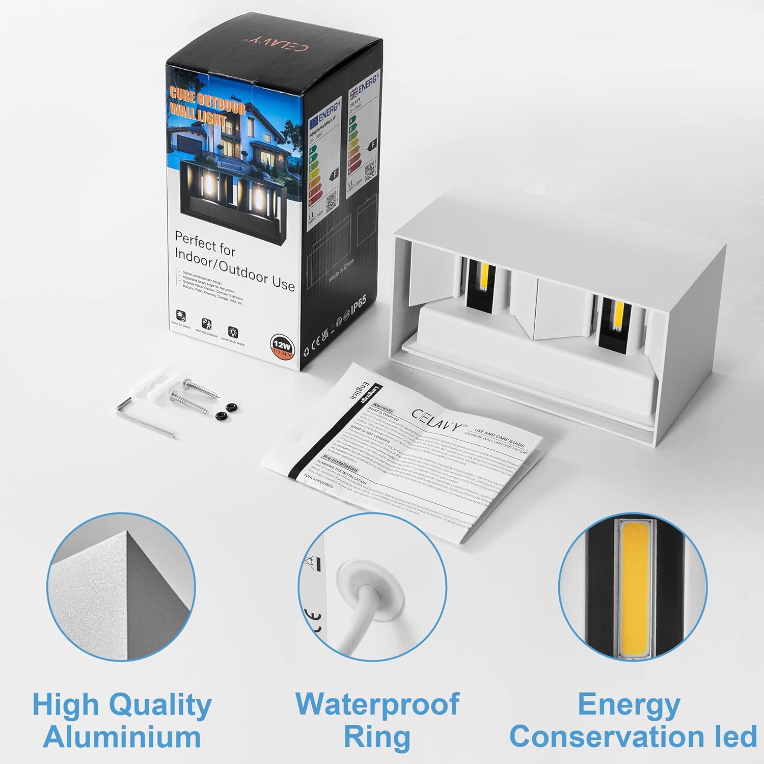 Applique LED da Parete Esterno/Interno Moderna IP65 - immagine 4