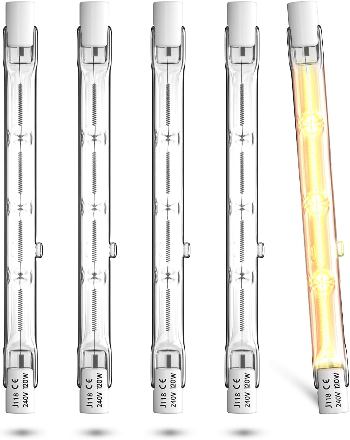 Lampadina Alogena R7S 118mm 120W 230V, 5 Pezzi - immagine 1