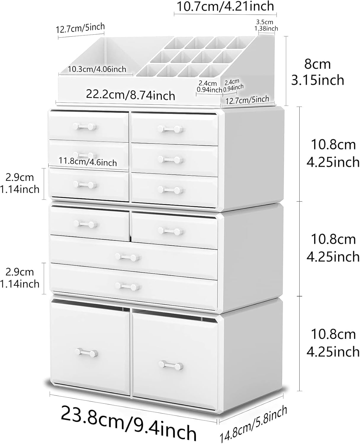Readaeer Porta Trucchi Organizer a 4 Piani - immagine 3