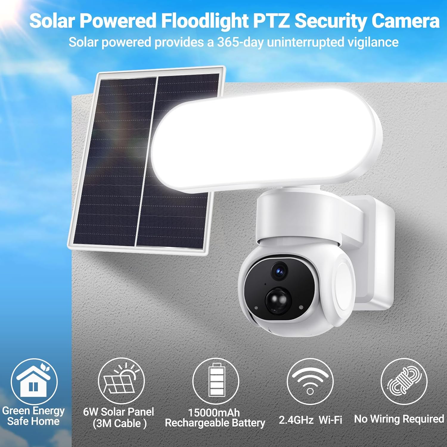 Telecamera di Sicurezza Solare per Esterni WiFi - immagine 2