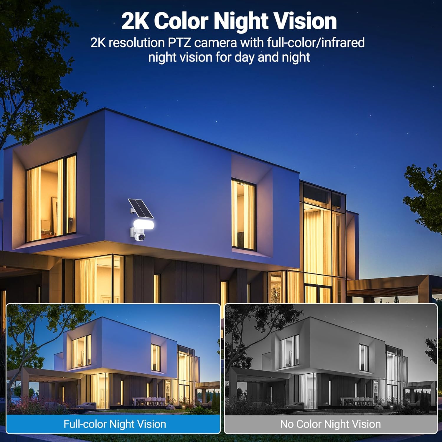 Telecamera di Sicurezza Solare per Esterni WiFi - immagine 4