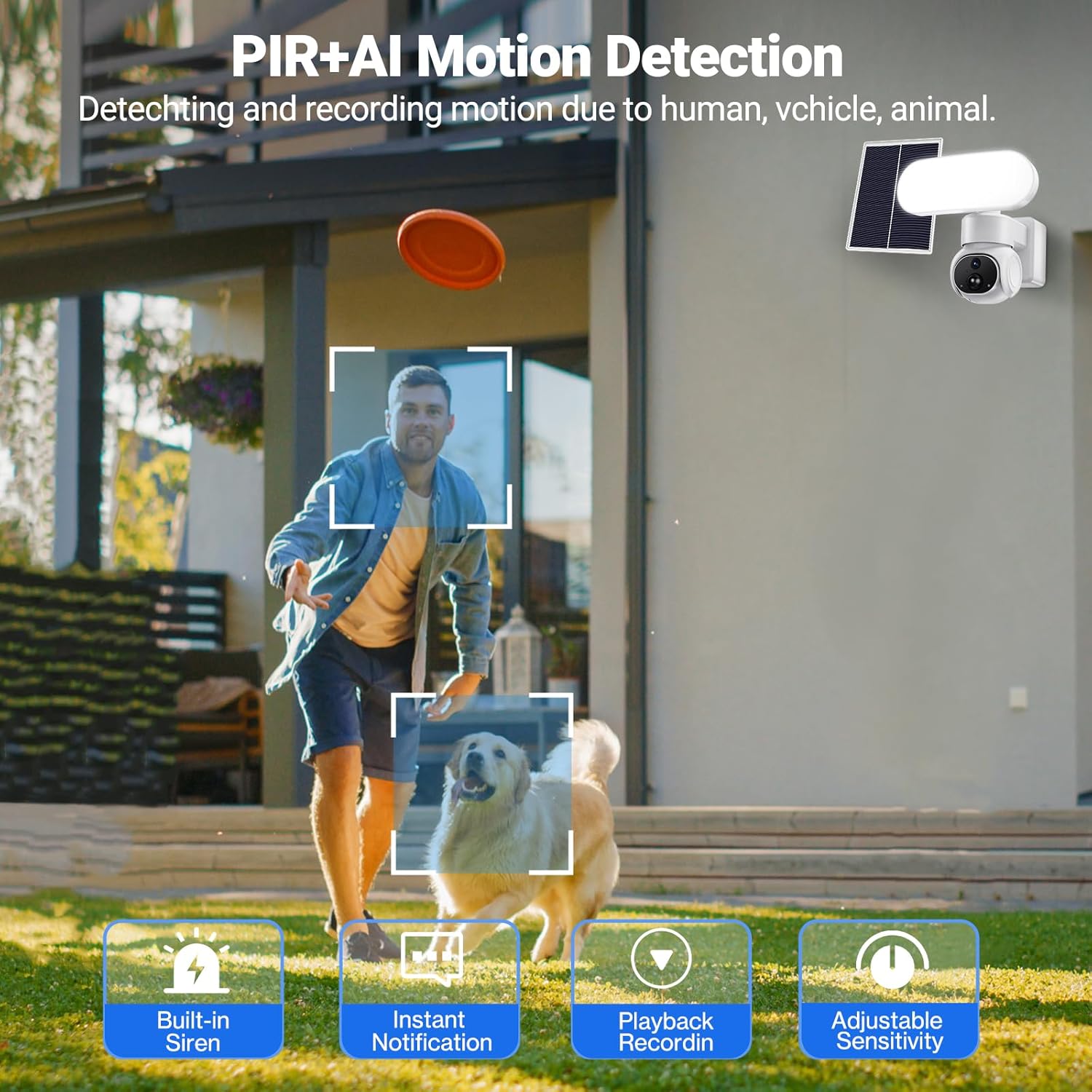 Telecamera di Sicurezza Solare per Esterni WiFi - immagine 5