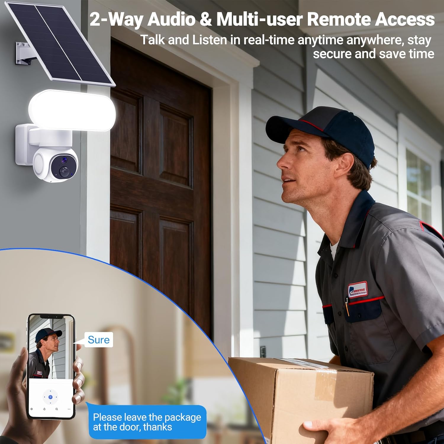 Telecamera di Sicurezza Solare per Esterni WiFi - immagine 6