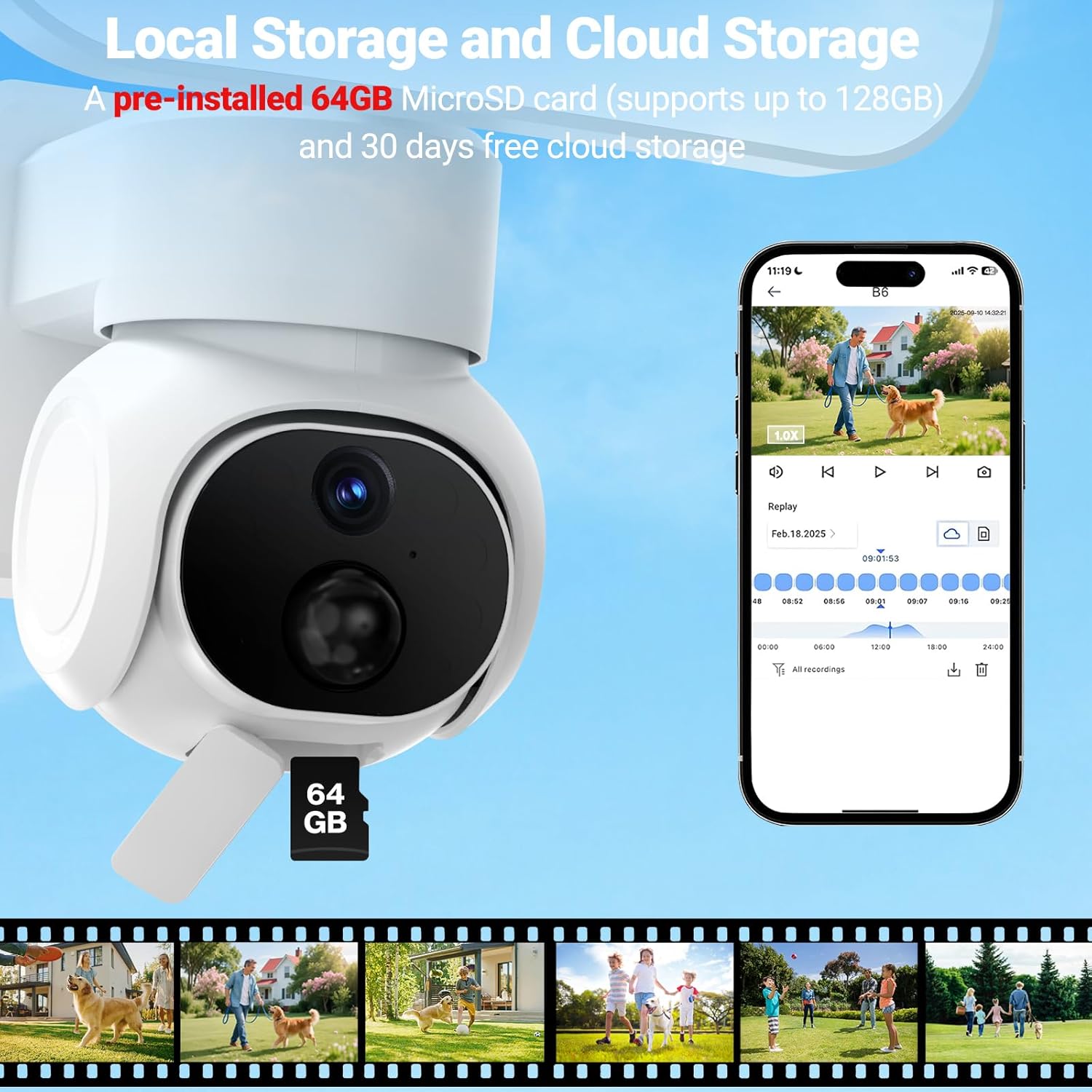 Telecamera di Sicurezza Solare per Esterni WiFi - immagine 7