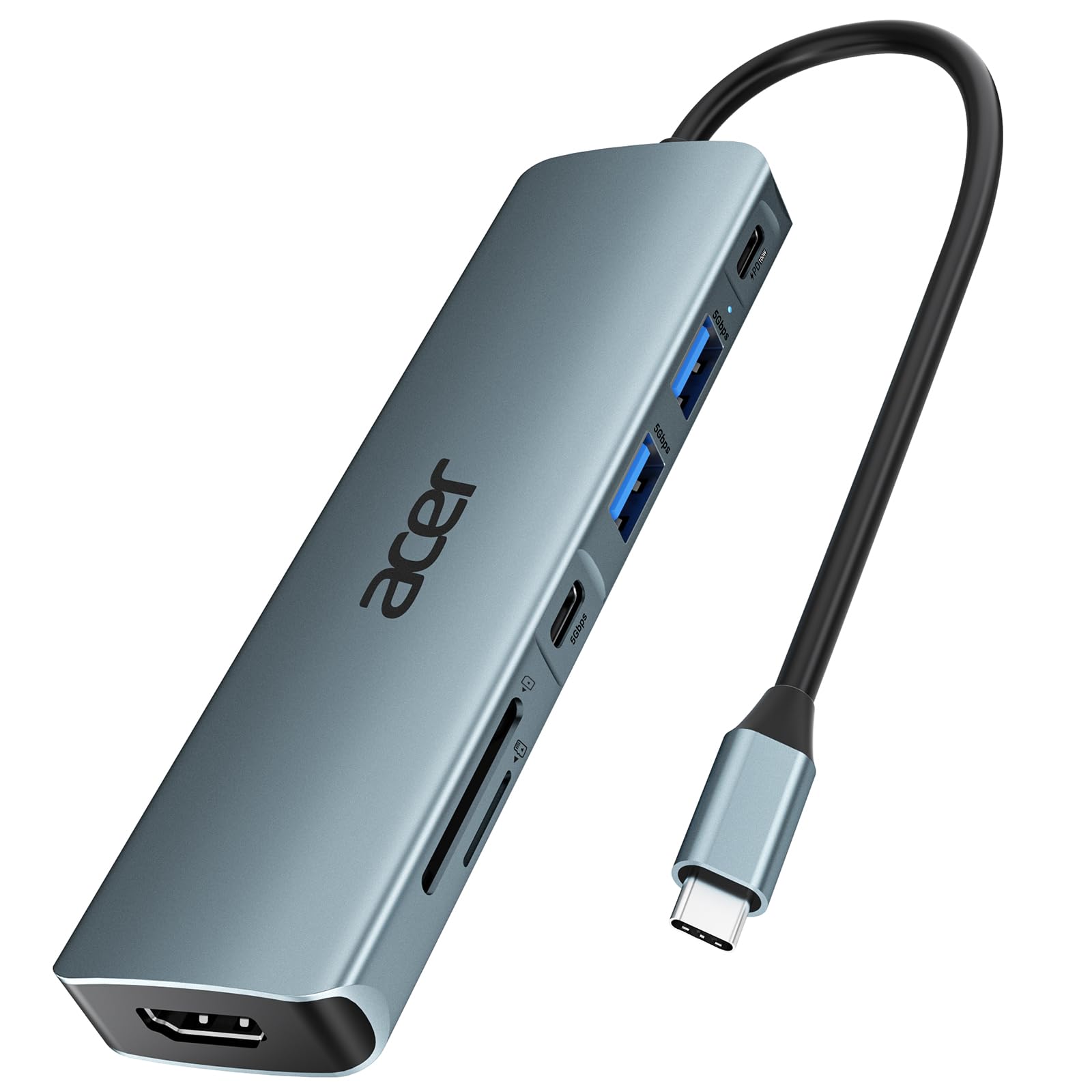 Acer Hub USB C 7 in 1 - Adattatore Multiporta