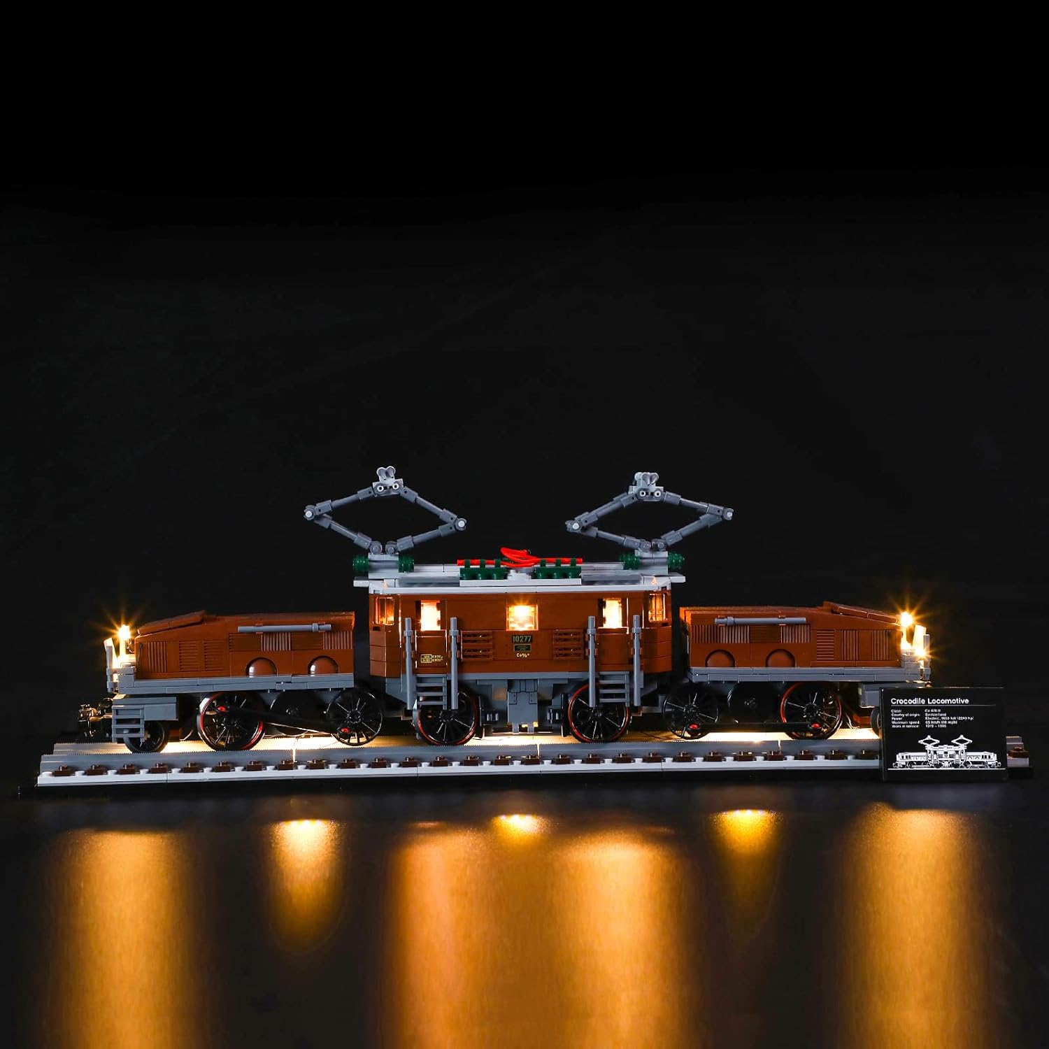 Geament Set Luci LED per LEGO Crocodile Locomotive - immagine 4