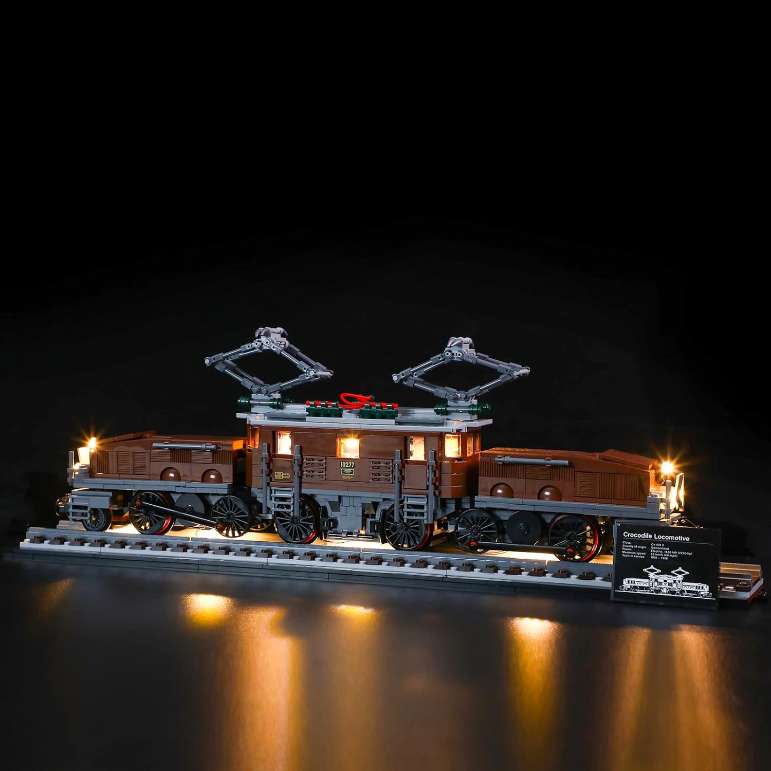 Geament Set Luci LED per LEGO Crocodile Locomotive - immagine 5