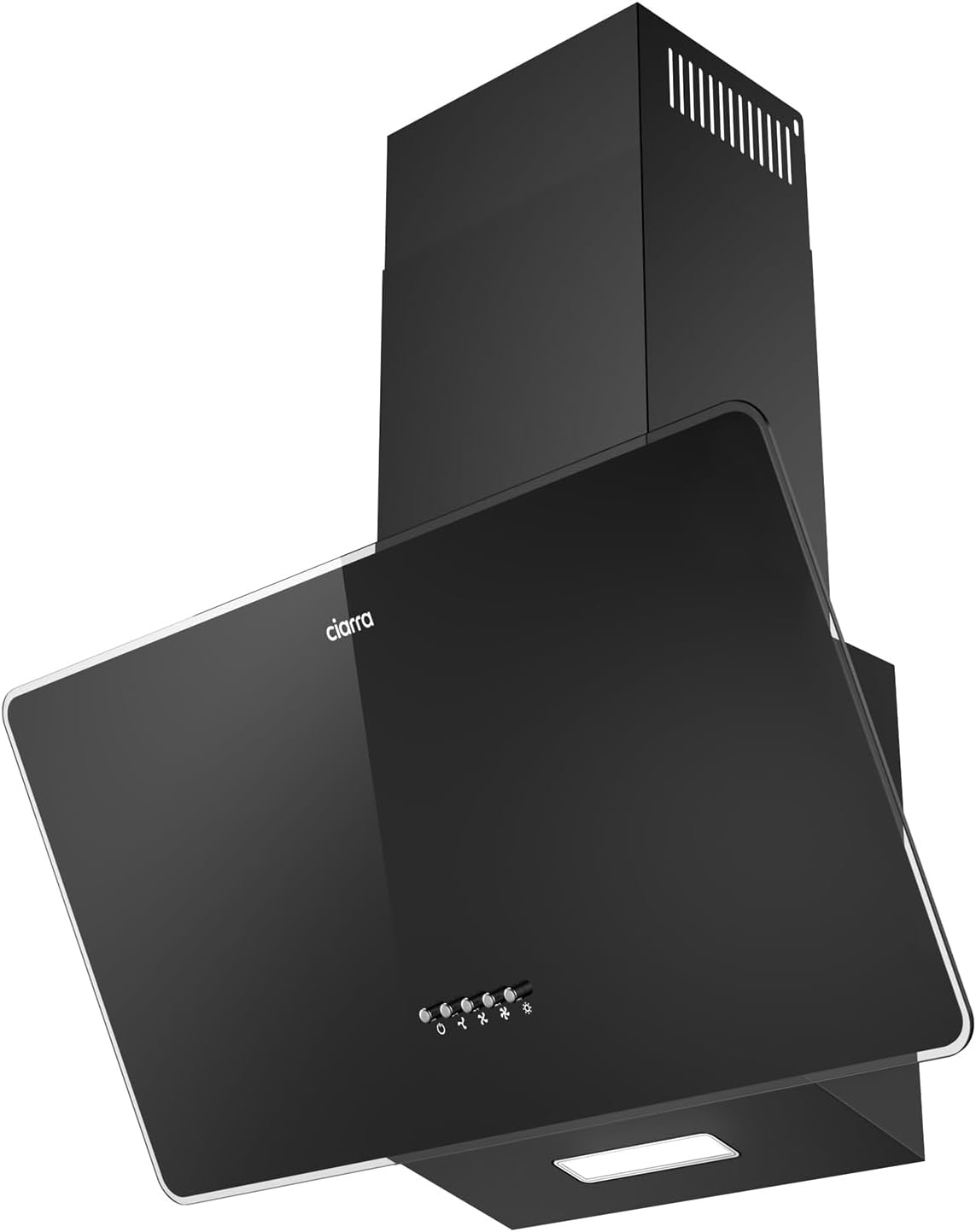 Ciarra CAB6750 - Cappa Aspirante Inclinata 60cm 350m³/h, Nera - immagine 1